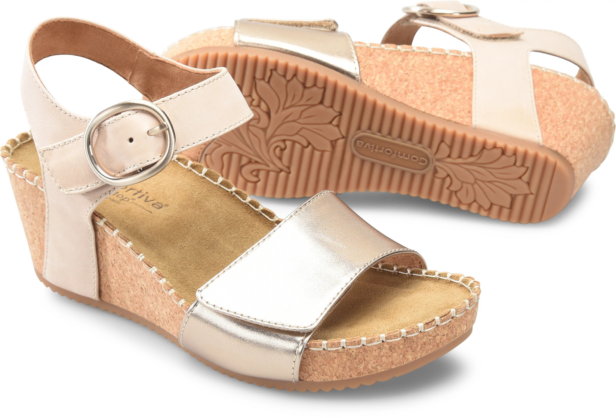 (取寄) コンフォーティヴァ レディース  Comfortiva women Eldorah Beige-Gold Eldorah | Comfortiva Shoes