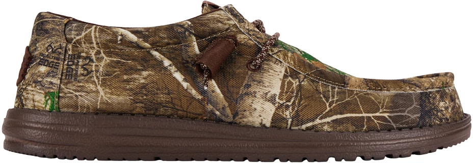 Men's Hey Dude Wally Realtree Edge shown in Brown Camo (Burgundy)