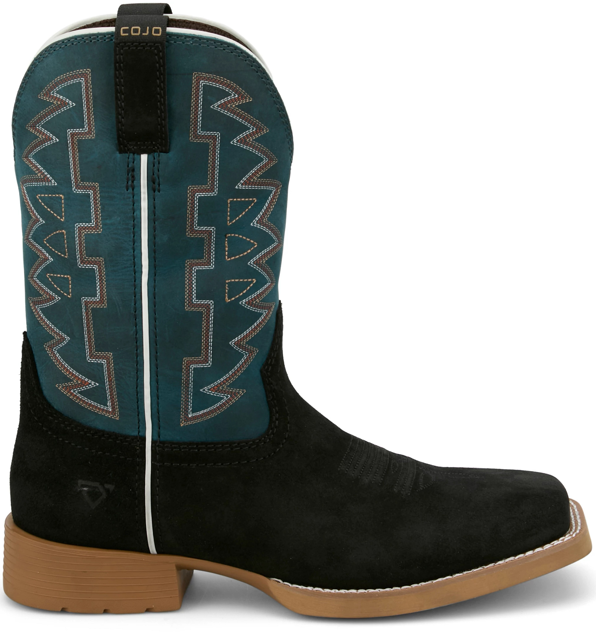 Men's Justin Boots Dear Rodeo 11" Roughout shown in Black (Blue)