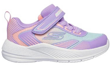 Toddler Girl's Girls Skechers Microspec Advance Oasis shown in Lavender (Purple)