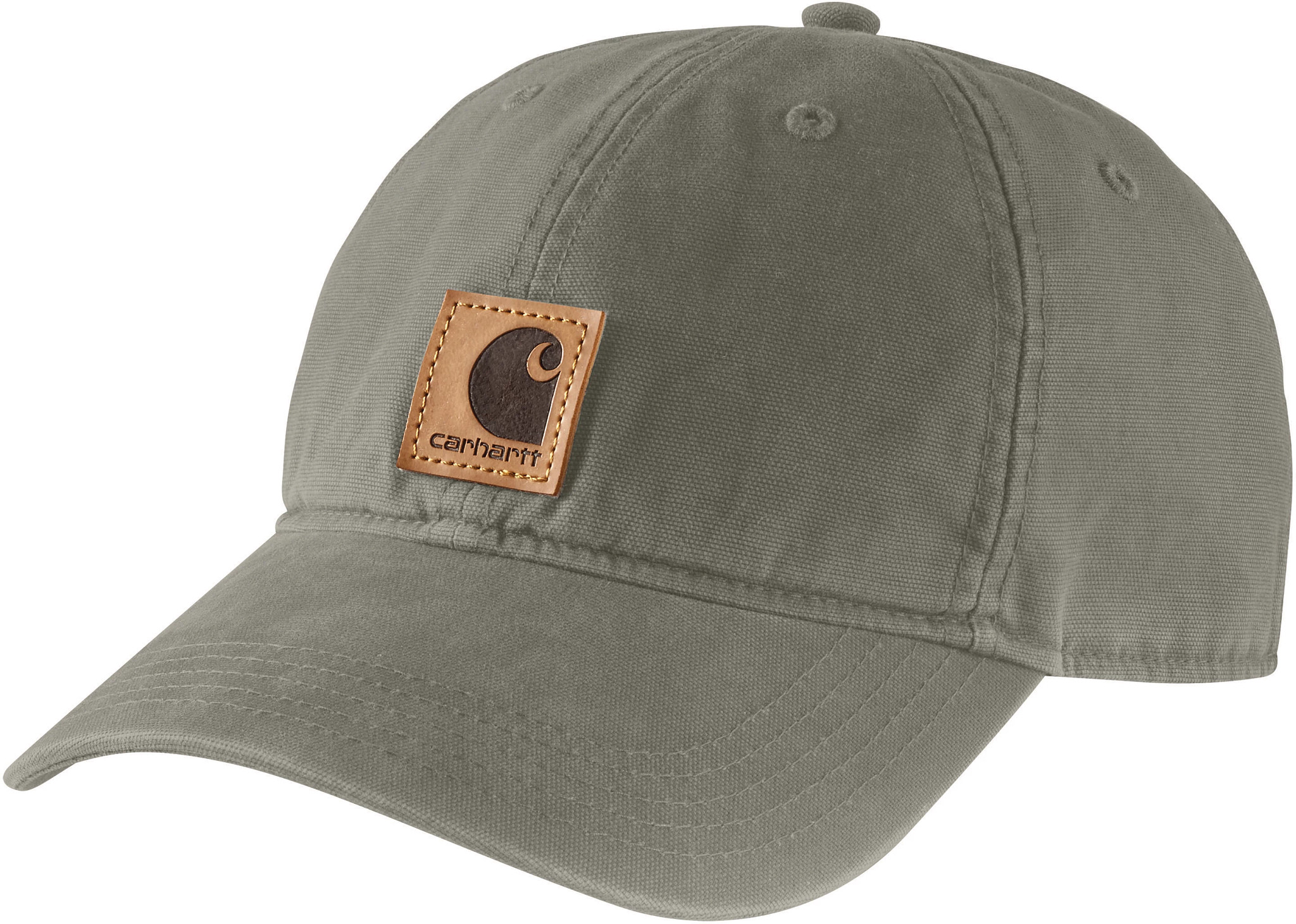 Men's Carhartt Canvas Cap shown in Green (Grey)