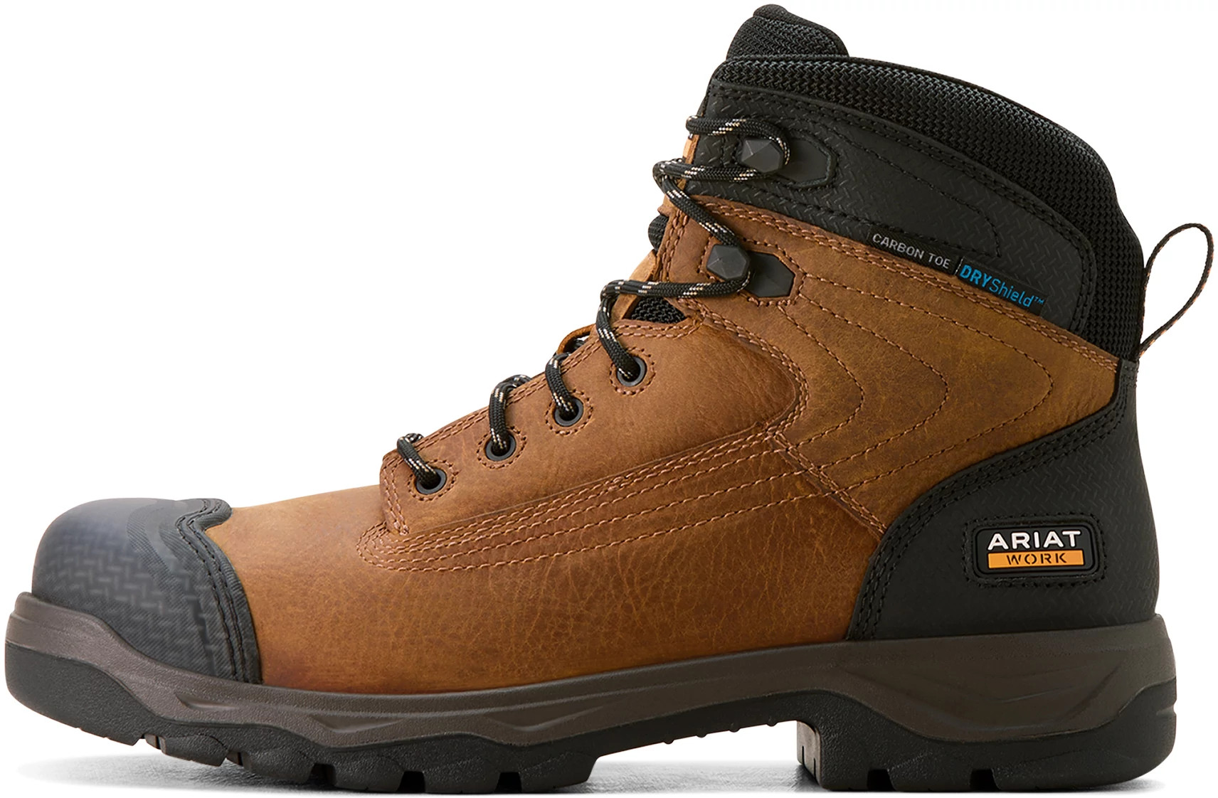 Men's Ariat 6 Inch Waterproof Carbon Toe Eh Turbo Duratread Xtr shown in Brown (Brown)