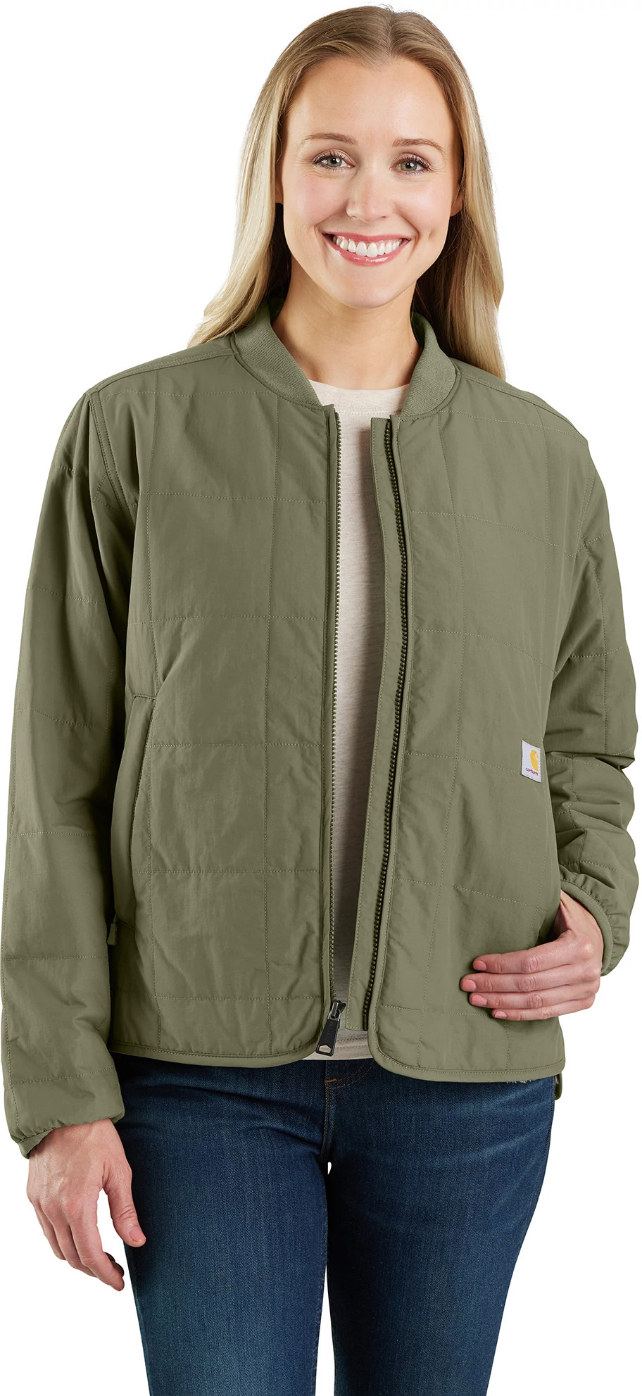 Carhartt Women s Rain Defender Loose Fit Lightweight Insulated Jacket Dusty Olive