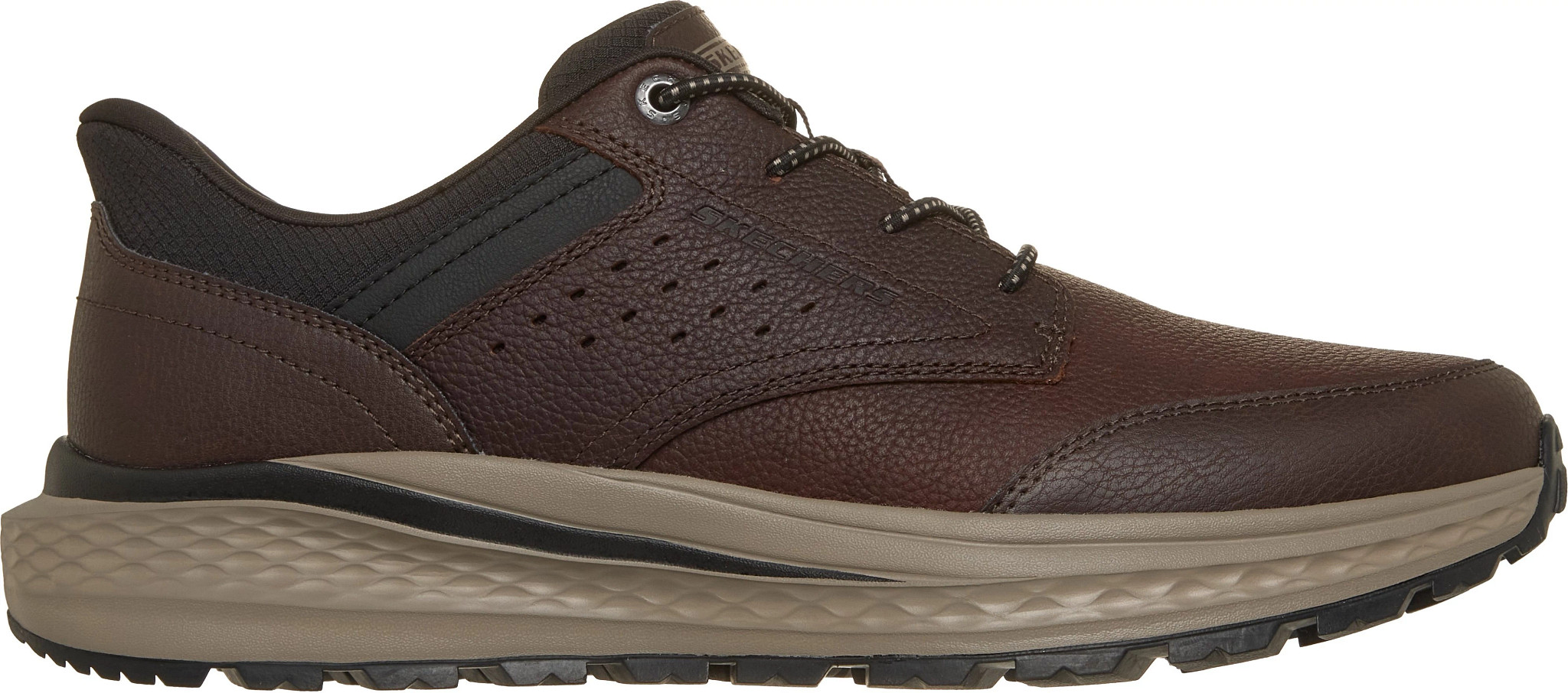Men's Skechers Slips-Ins Slade Ultra Diego shown in Red Brown (Brown)