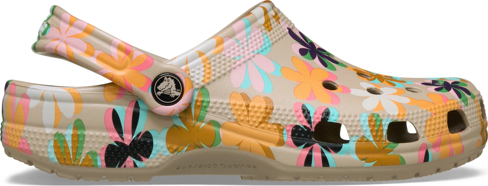 Women's Crocs Classic Graphic Clog Dulce Floral shown in Dulce Floral (Multicolor)
