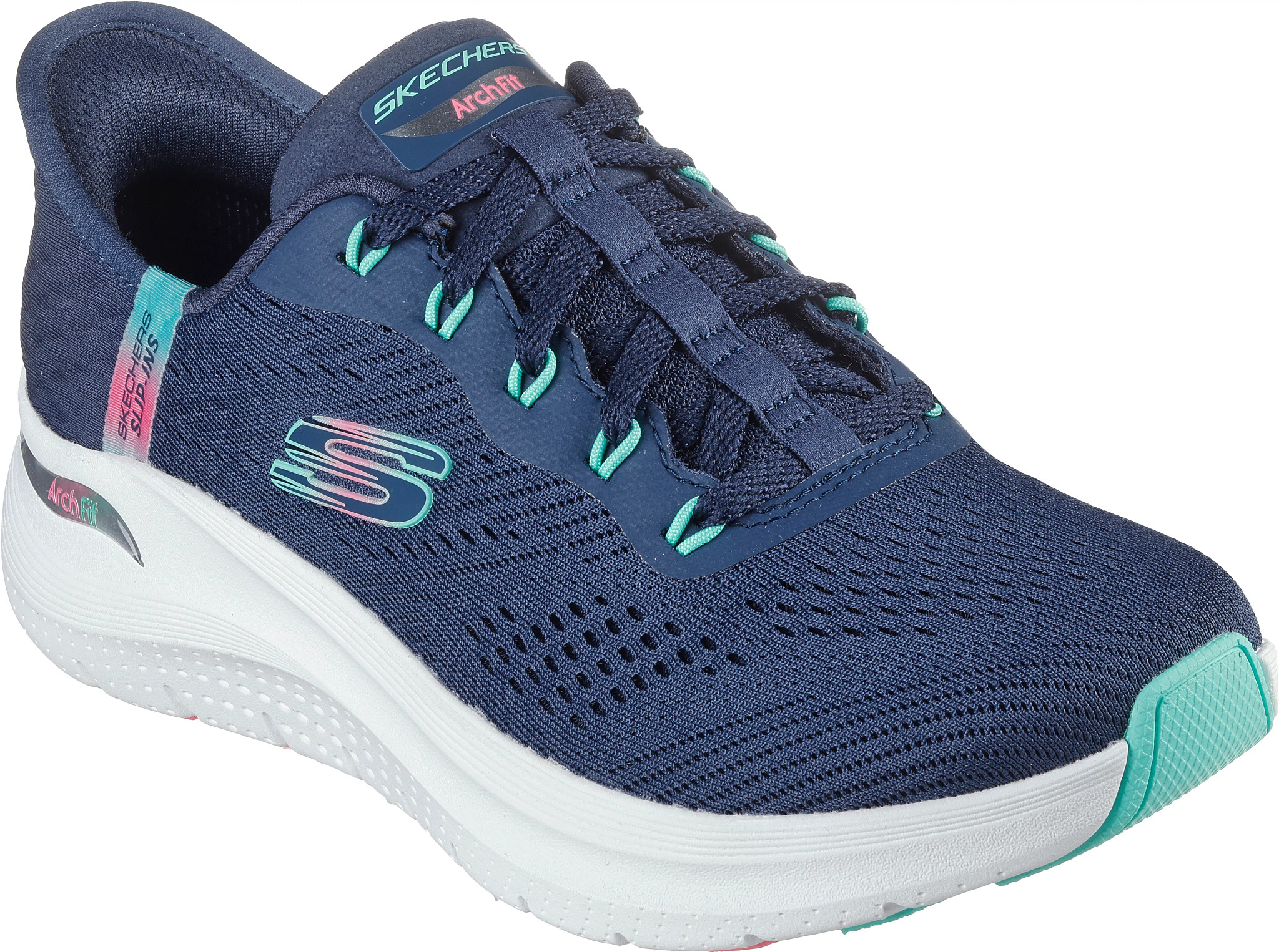 Blue womens skechers online