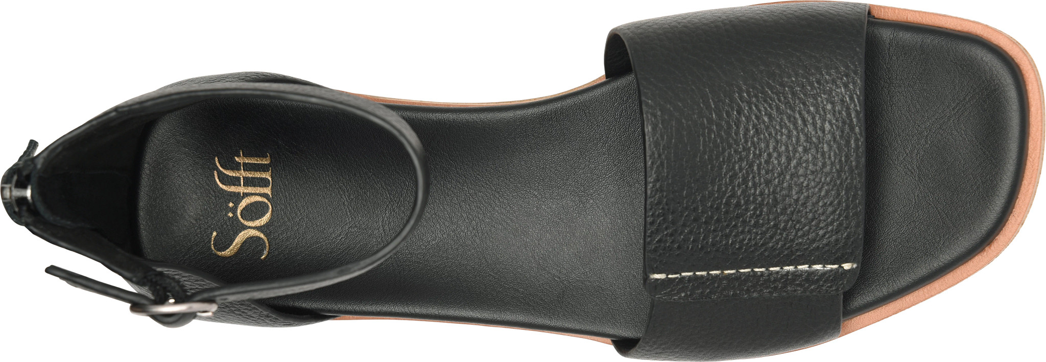 Sofft Women's 'Reyna' Flat Sandals in Black (US Size 8.5)
