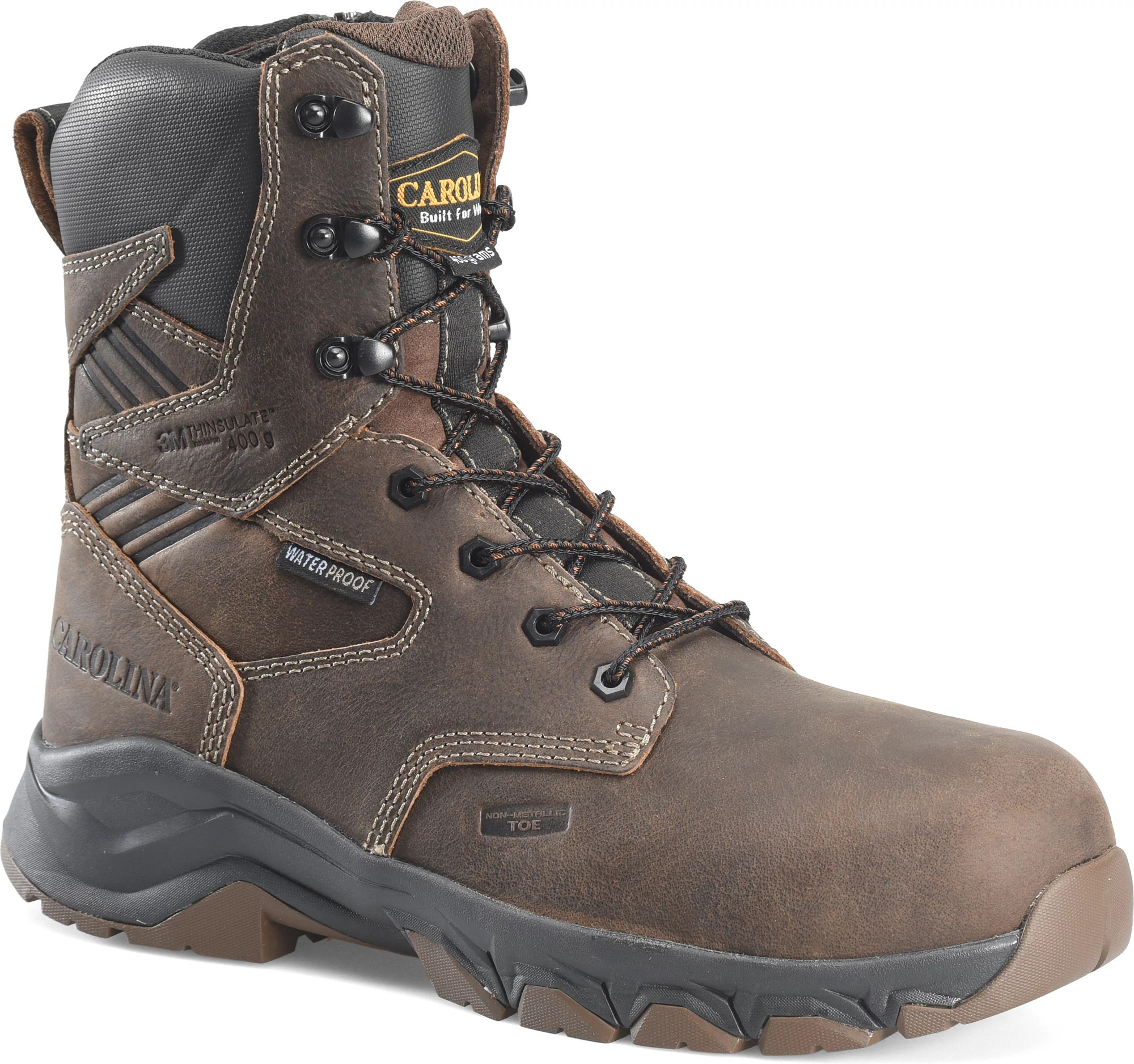 Mens Subframe 8In Wp Ct 400G Side Zip Carolina Shoe