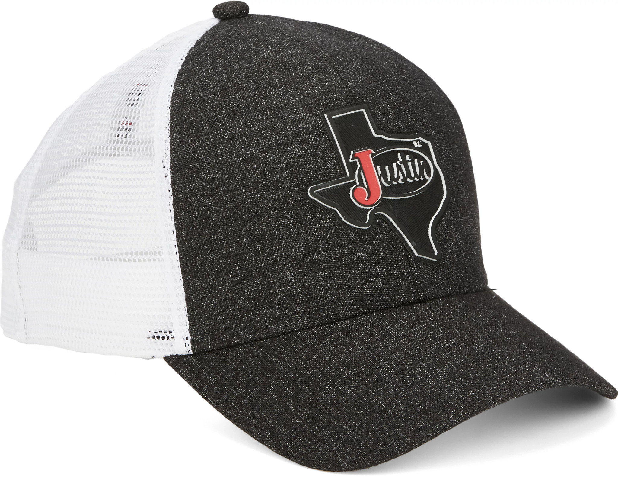 Justin Texas State Patch Black Hats Cap Jcbc734