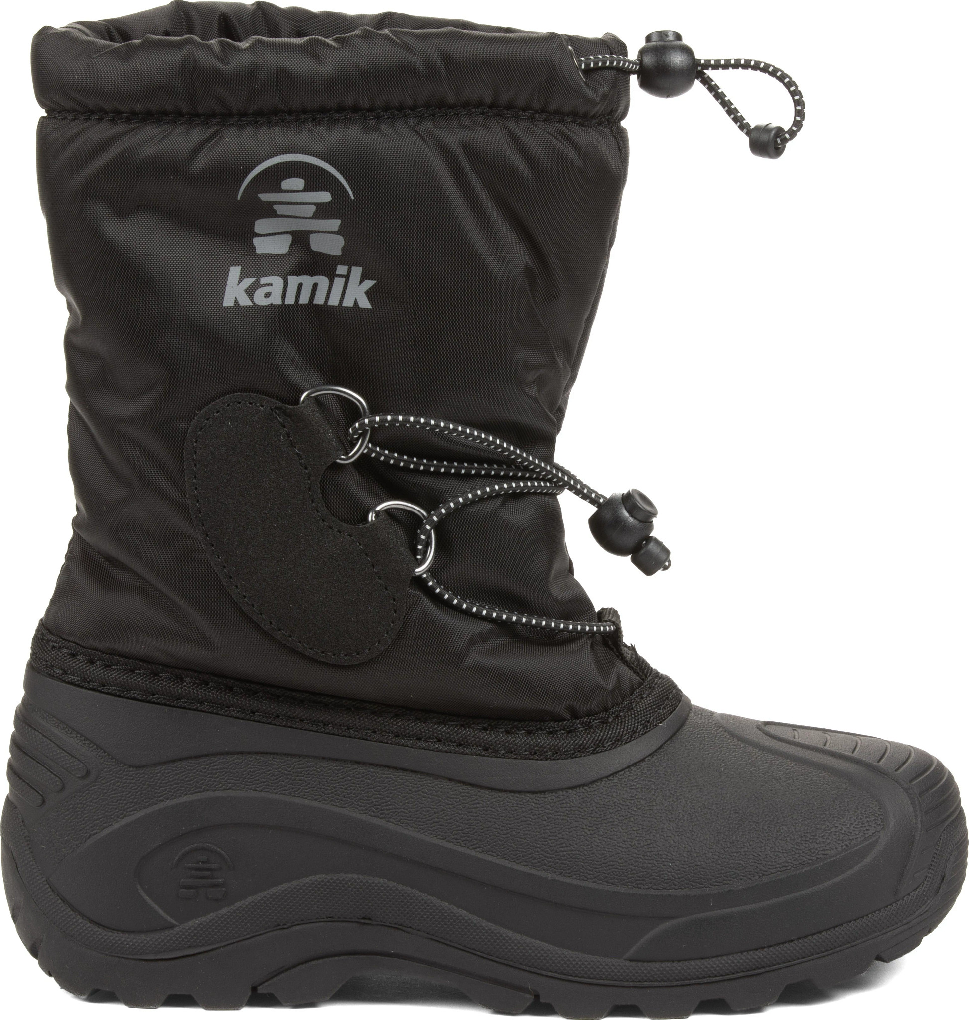 Boy's Kamik Waterproof North Pole Classic shown in Black (Black)