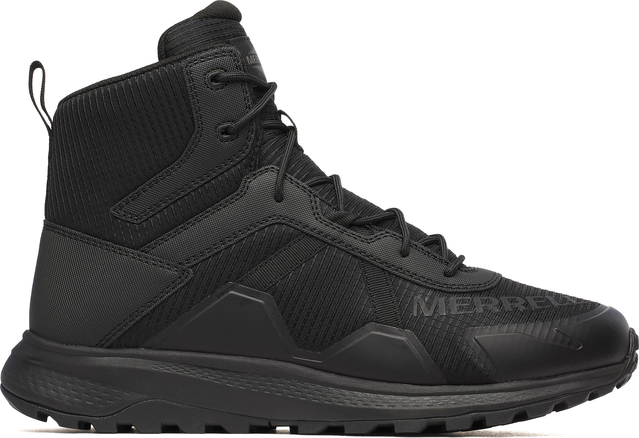 Men's Merrell Work 6 Inch Jumpstrike Tactical Boot Black shown in Black (Black)