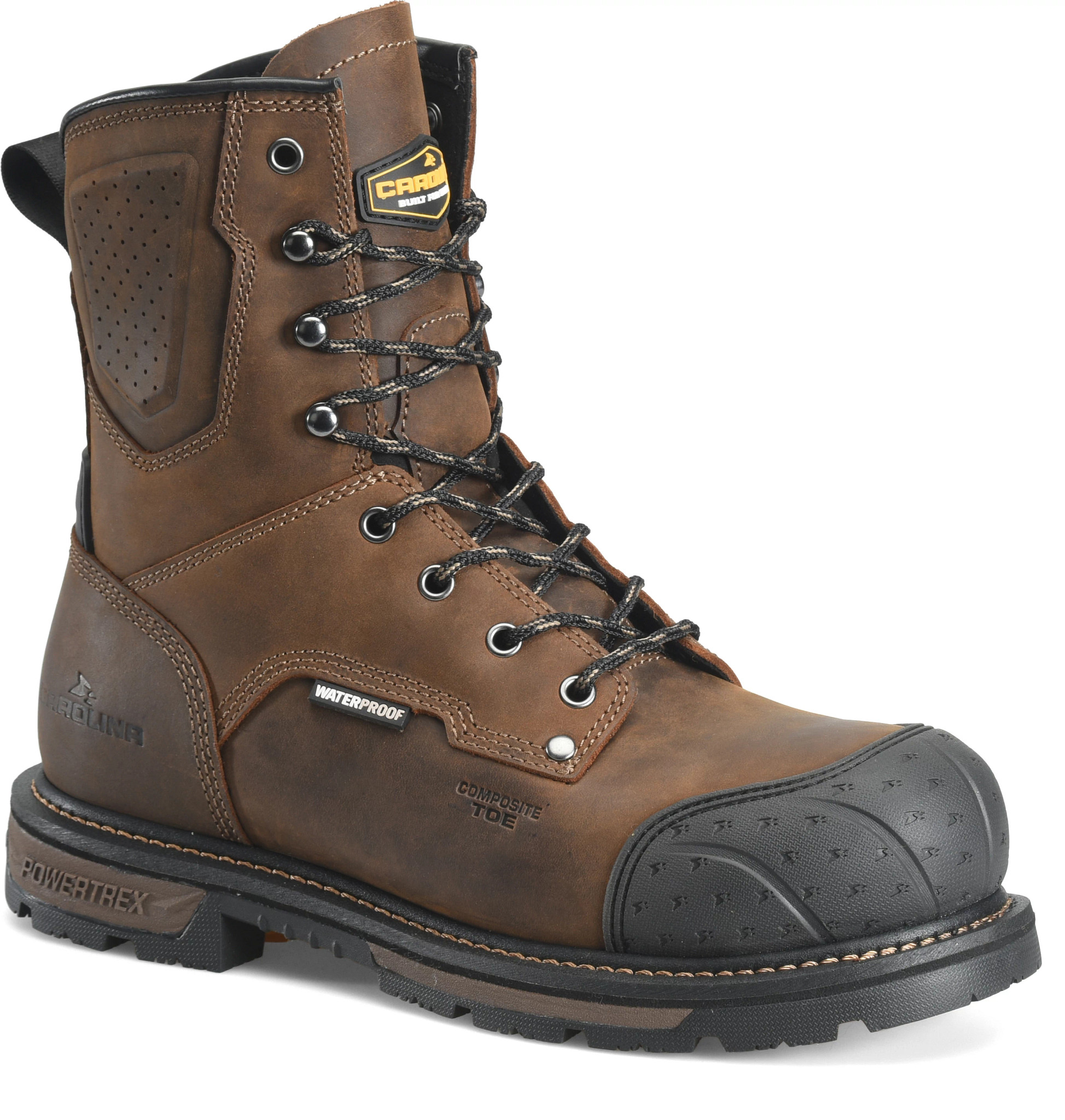 Blockade: 8" Heat Resisting Waterproof Work Boot (Comp Toe) se muestra en la Dark Brown (Caf&eacute;)