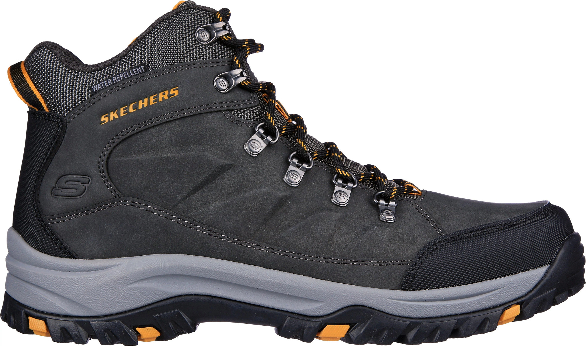 Men's Skechers Relment Daggett Hiker shown in Charcoal (Grey)