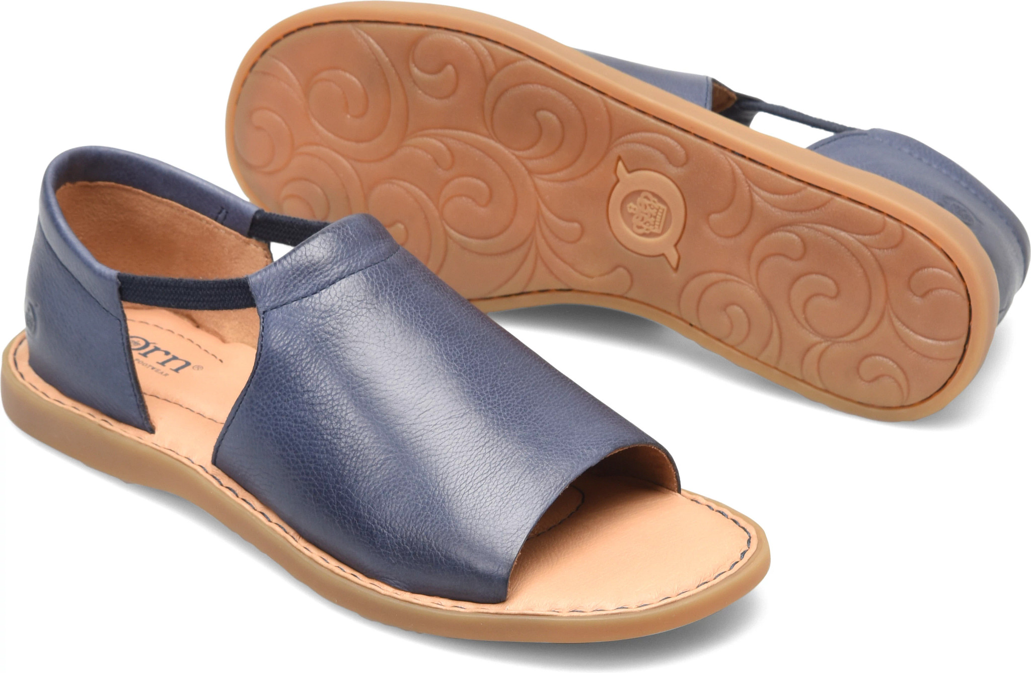 Born Shoes | Cadyn Light Grey Leather Sandals | Style Representative