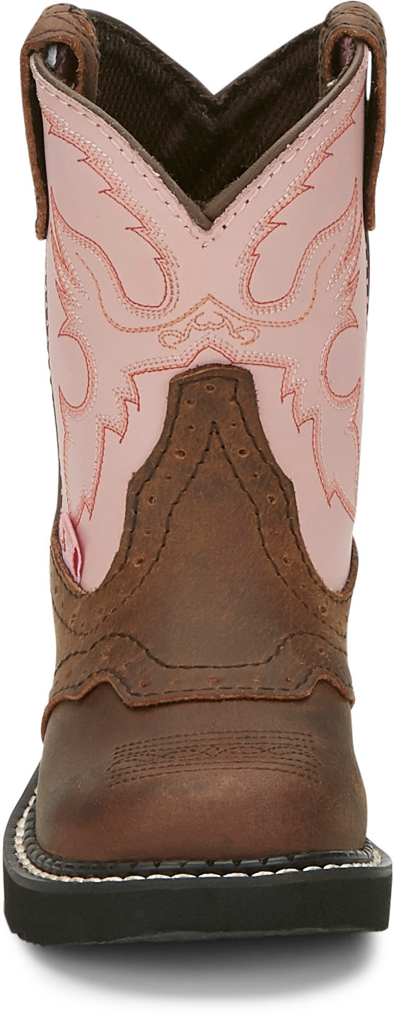 JUSTIN BOOTS Gypsy Collection Big newest Girl's Pink/Brown Nuri Western Cowgirl Boots