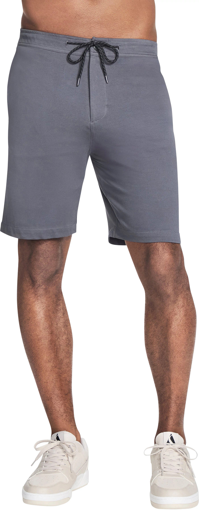 Men's Skechers Tech Twill Shorts shown in Asphalt (Grey)