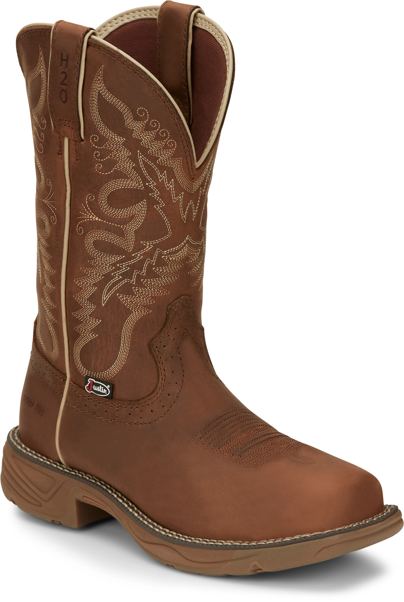 Botas sin cordones de calidad superior para mujer Justin Boots