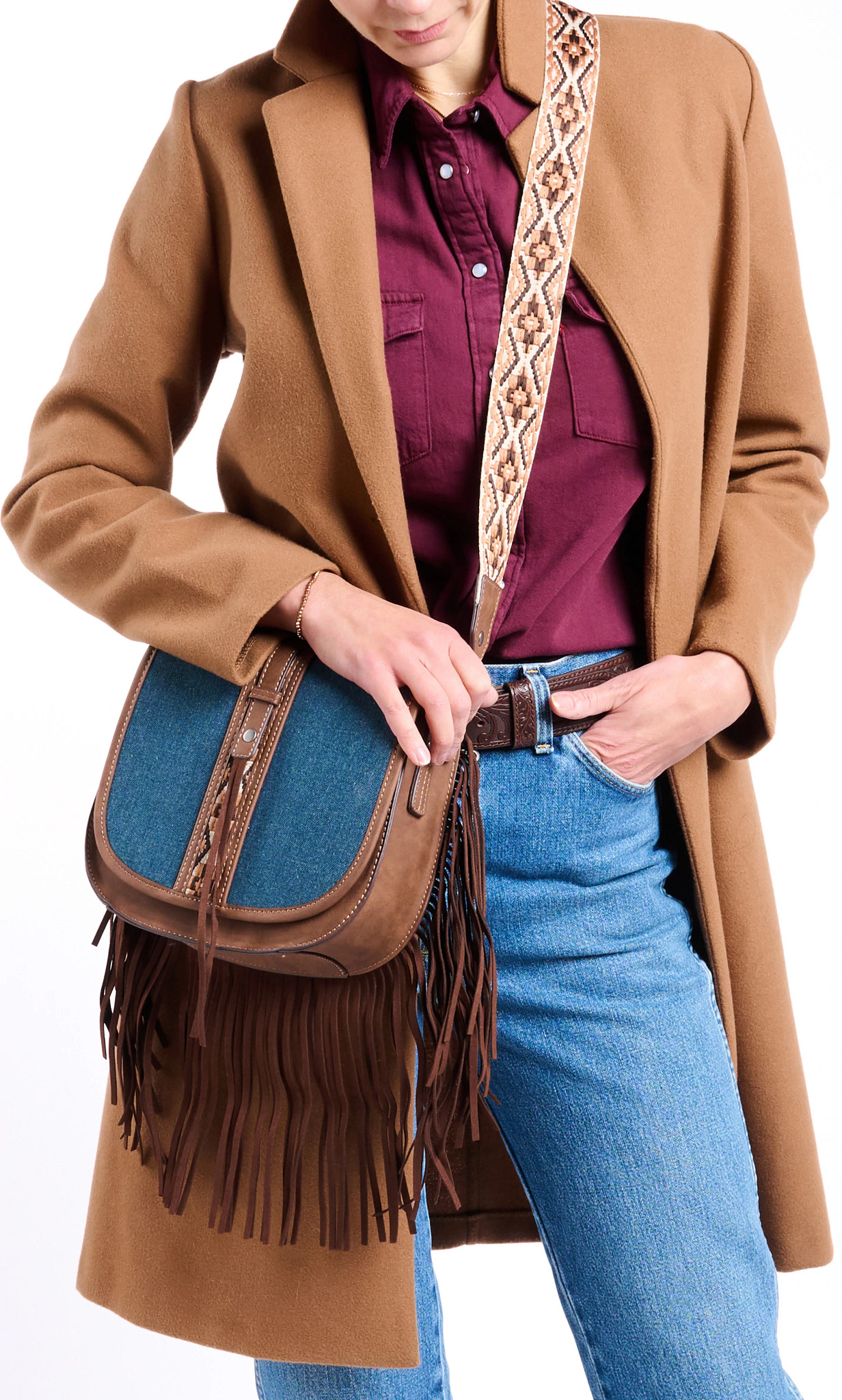 Denim Saddle Bag | Justin Boots