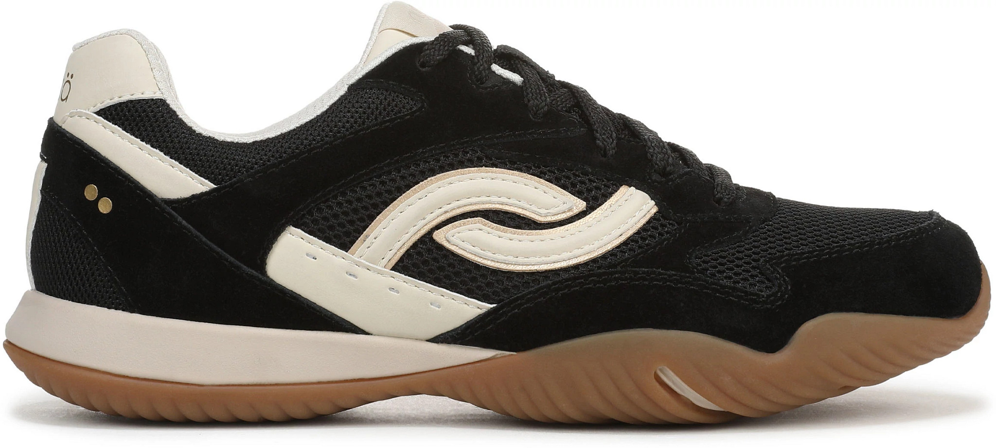 Women's Ryka Candor shown in Black/Off White/Gum (Black)