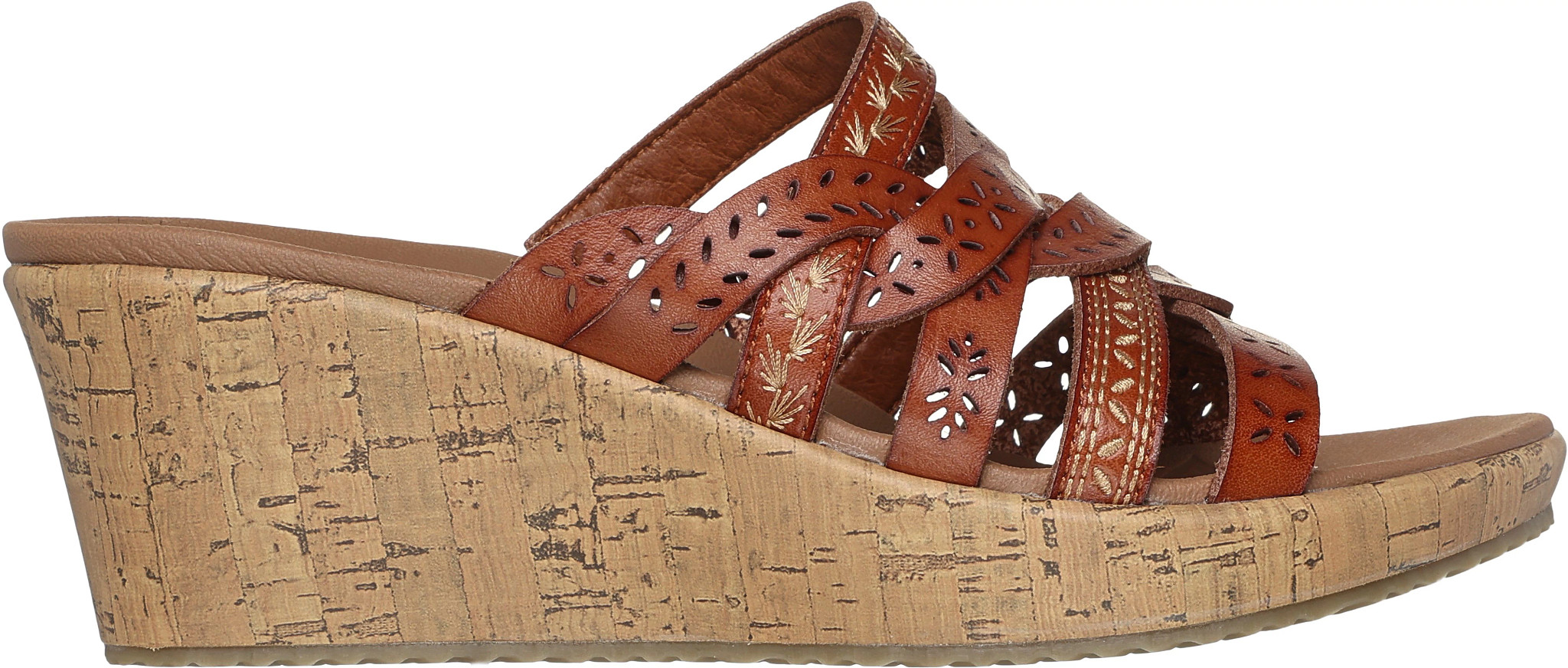 Women's Skechers Cali Beverlee New Resort Slide shown in Luggage (Brown)