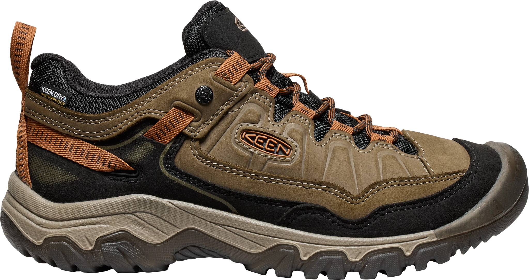 Men's KEEN Waterproof Targhee Iv Trail shown in Sea Turtle Pecan (Brown)