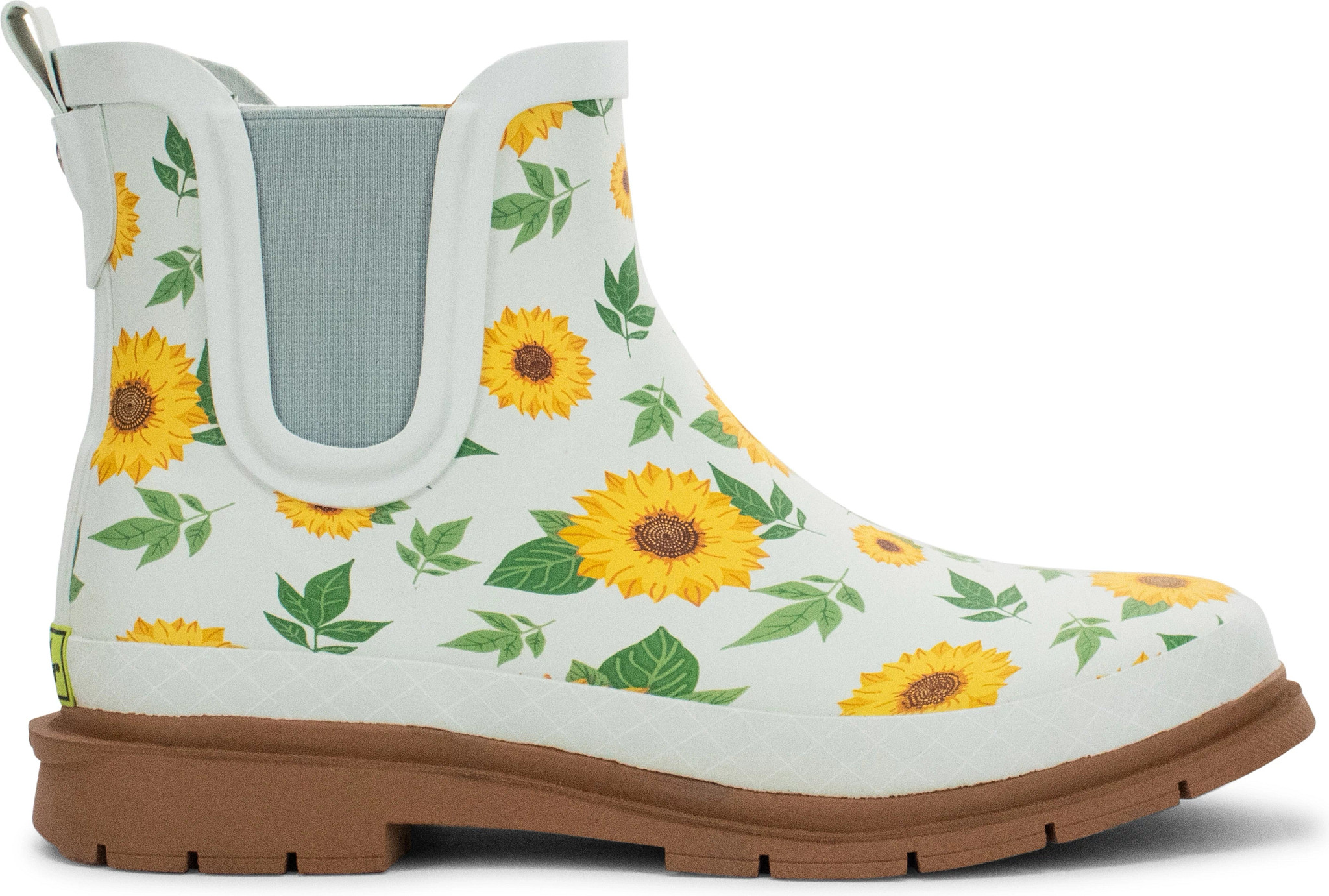 Women's Western Chief Element Chelsea Rain Boot shown in Blue/Yellow/Multi (Prints)