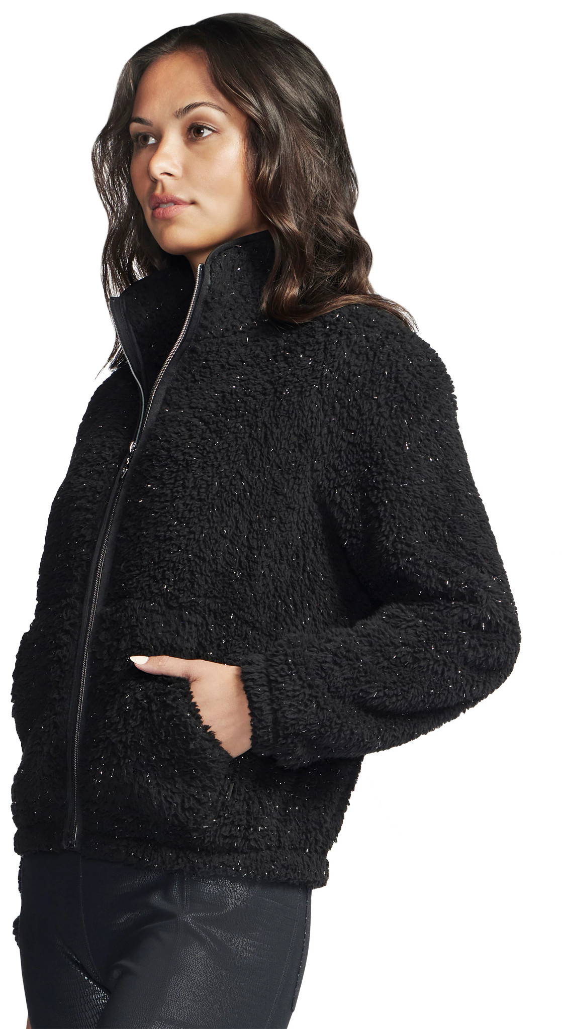 Women's Skechers Gosnuggle Shine Sherpa Jacket | Super Shoes