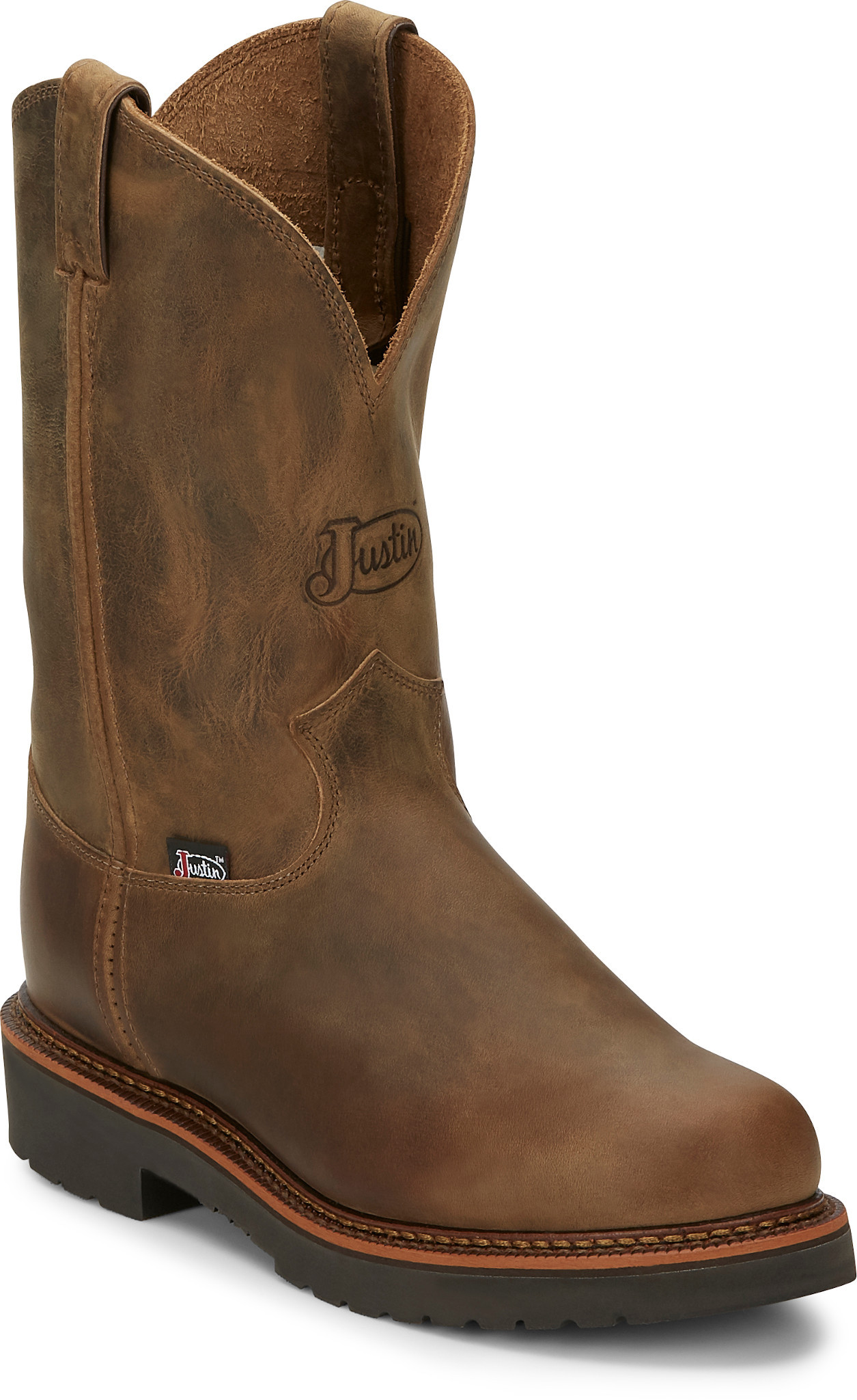 Justin men's exclusive work boots hotsell