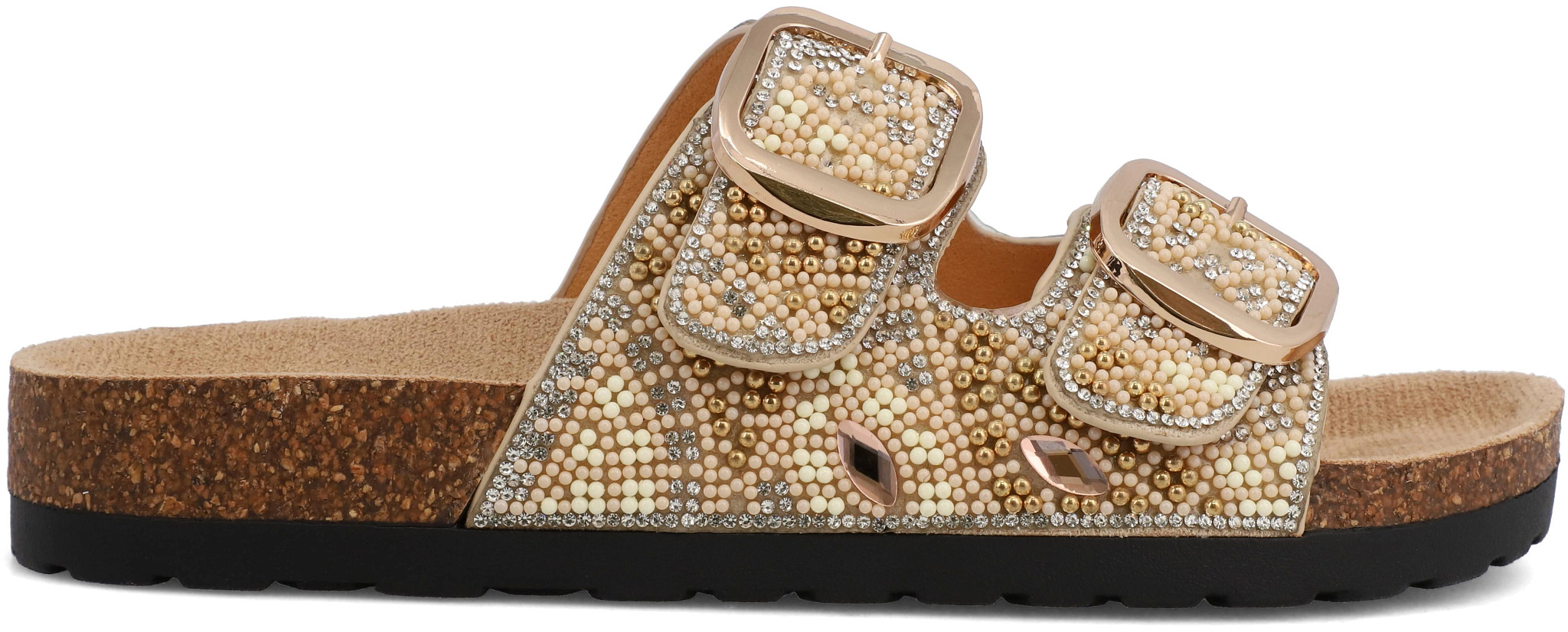 Women's Mia Jozee shown in Nude Metallic (Metallic)