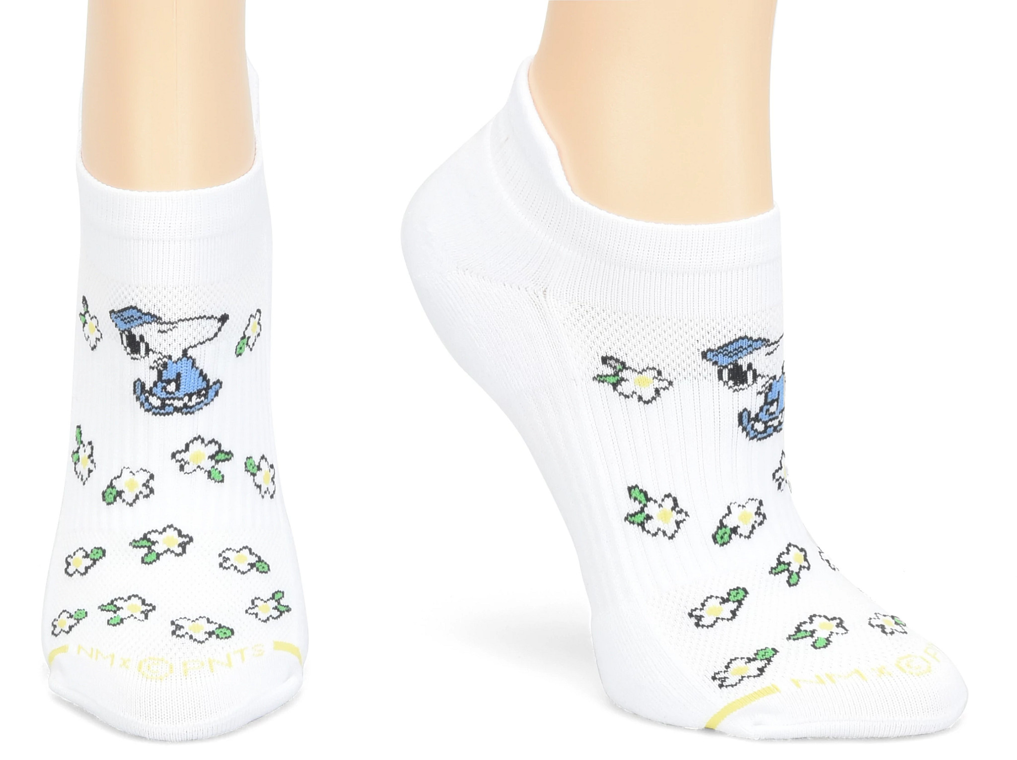 Performance Anklets shown in Snoopy Scrubs (White)