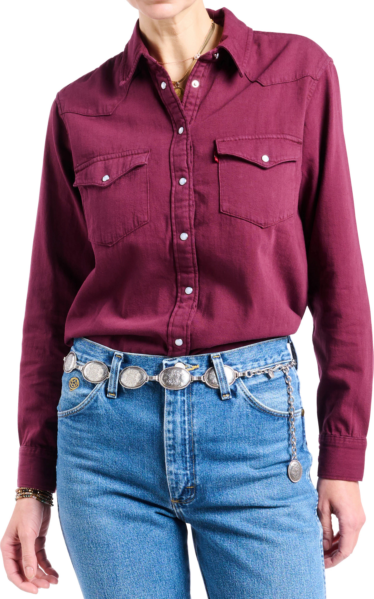Nicole Concho Link Belt shown on model 