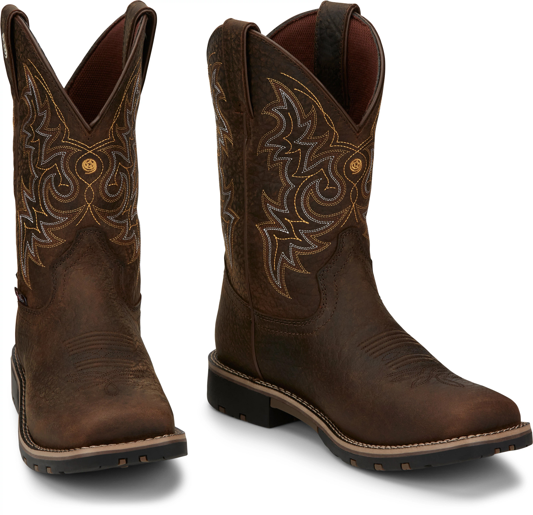 Justin square toe roper hot sale boots