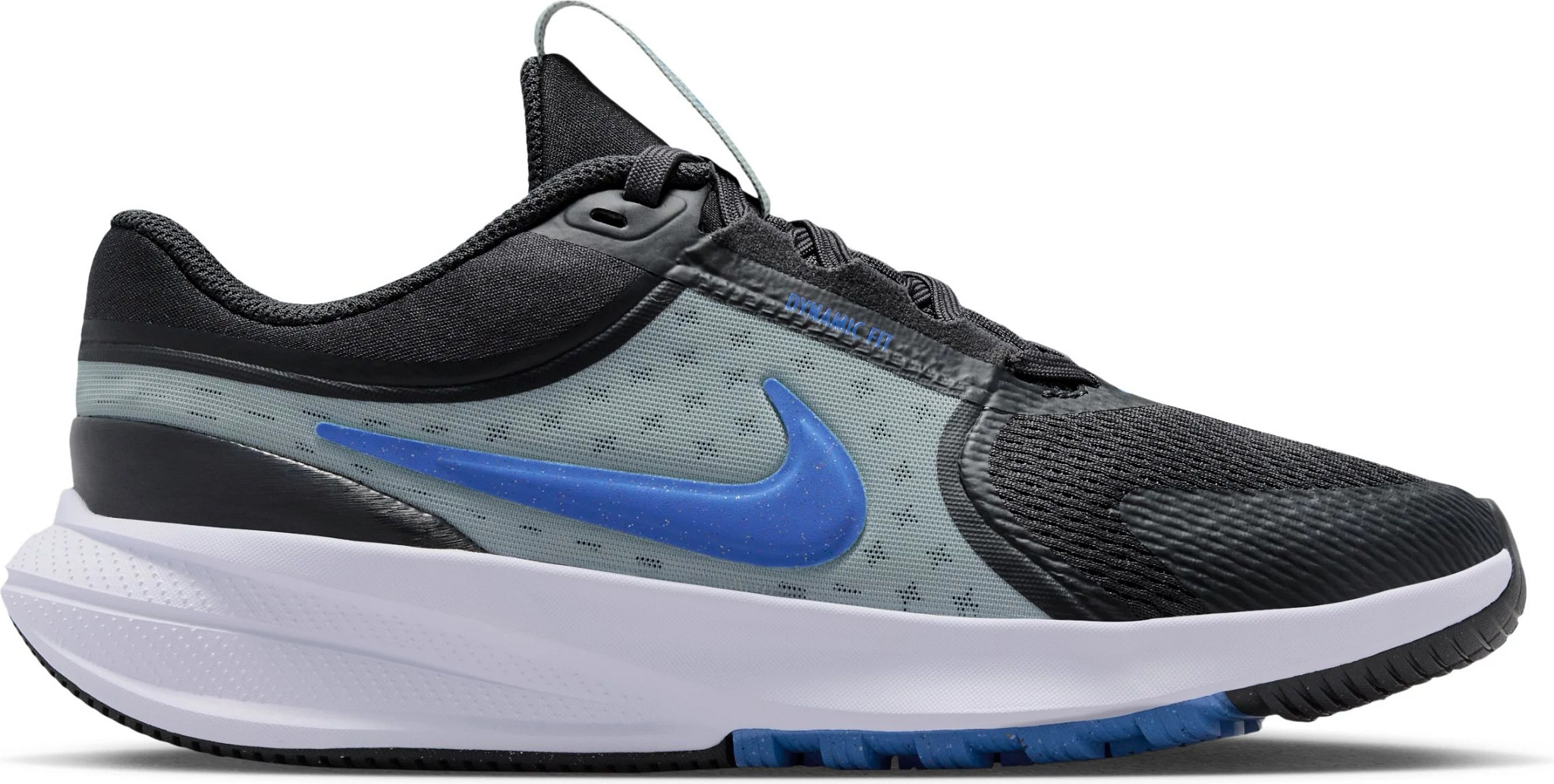 Youth Boy's Nike Star Runner 5 shown in Anthracite/Blue Crystal (Grey)