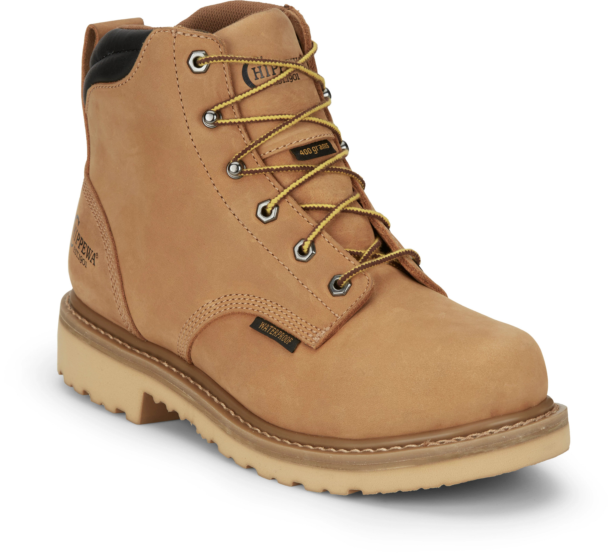 6 inch lace up best sale work boots