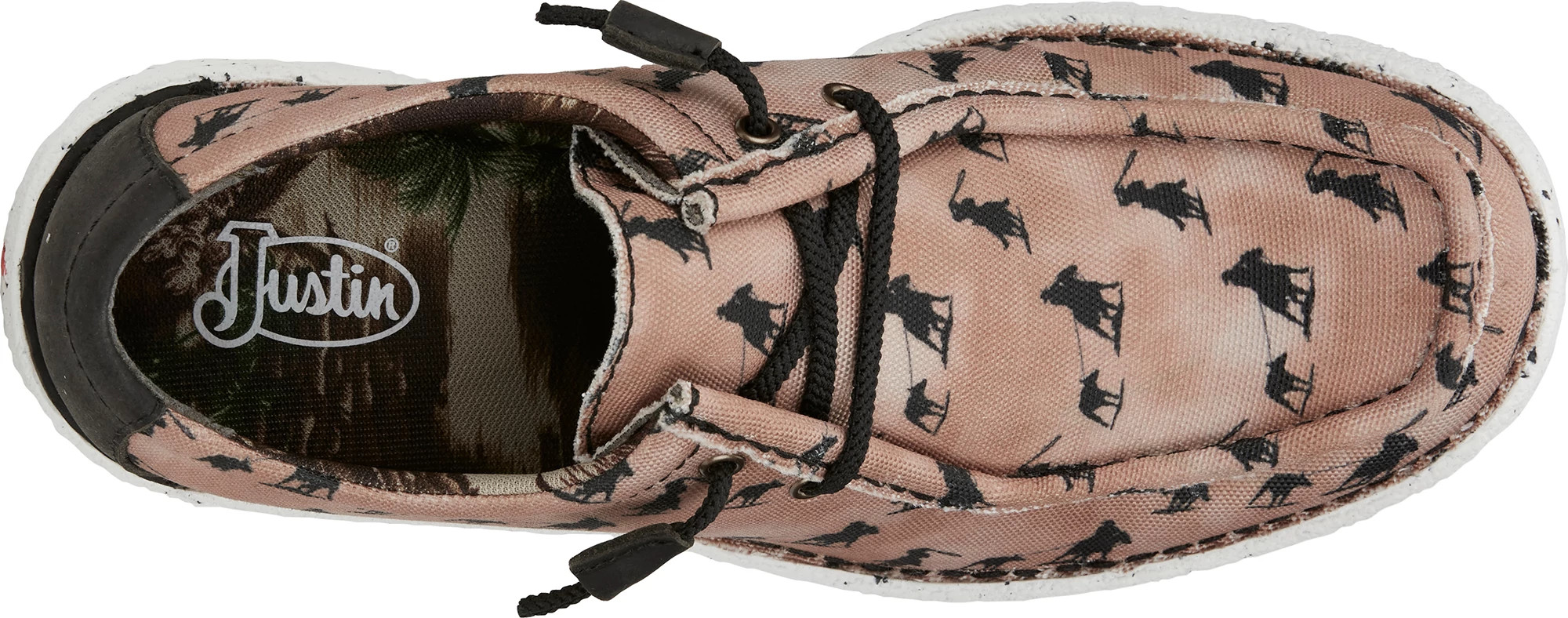 Men's Justin Boots Men's Hazer Print  shown on model 
