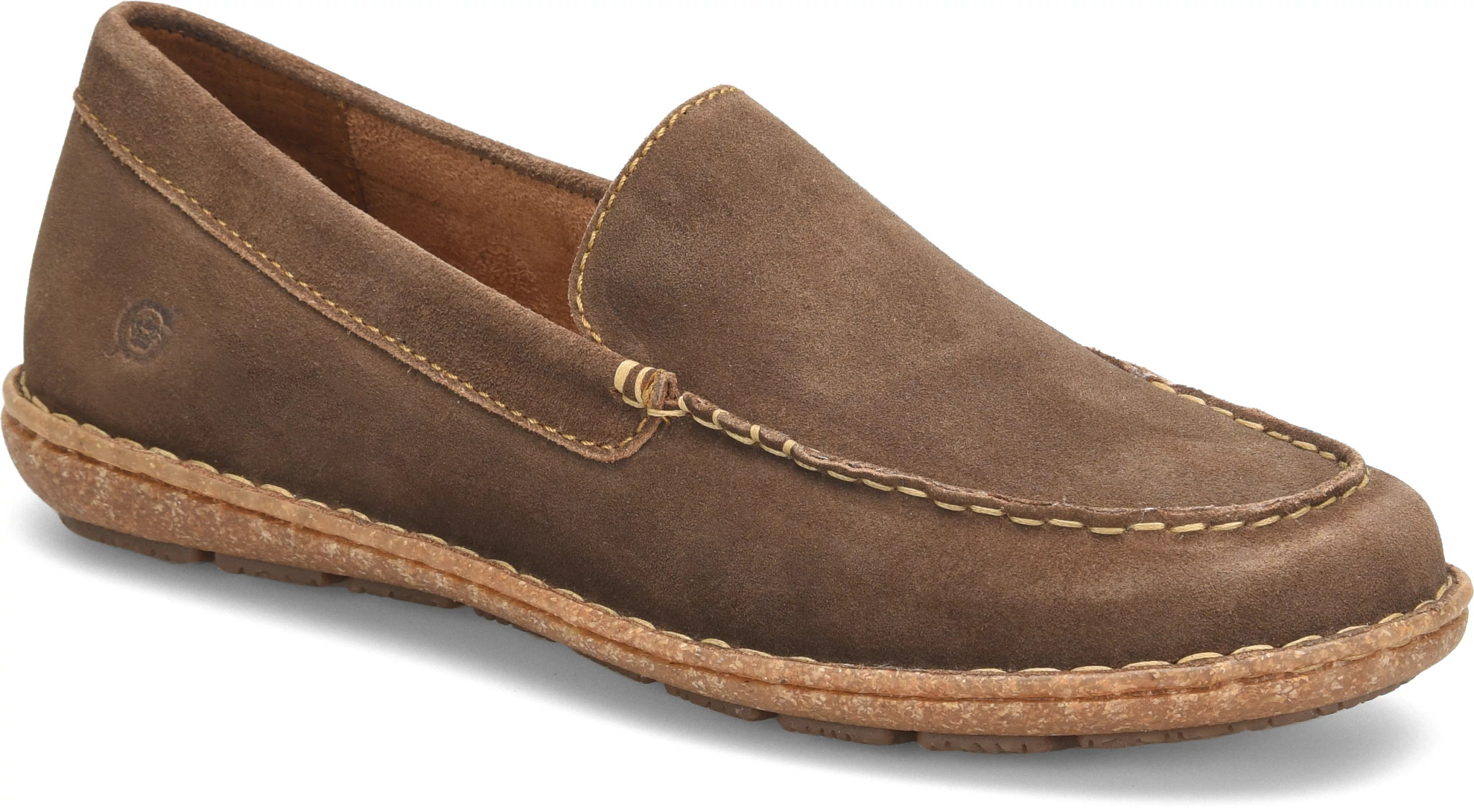 Born Mens Size 13 Naldo Brown Moc Toe Suede Loafers Shoes Naldo | Born Shoes main image 4