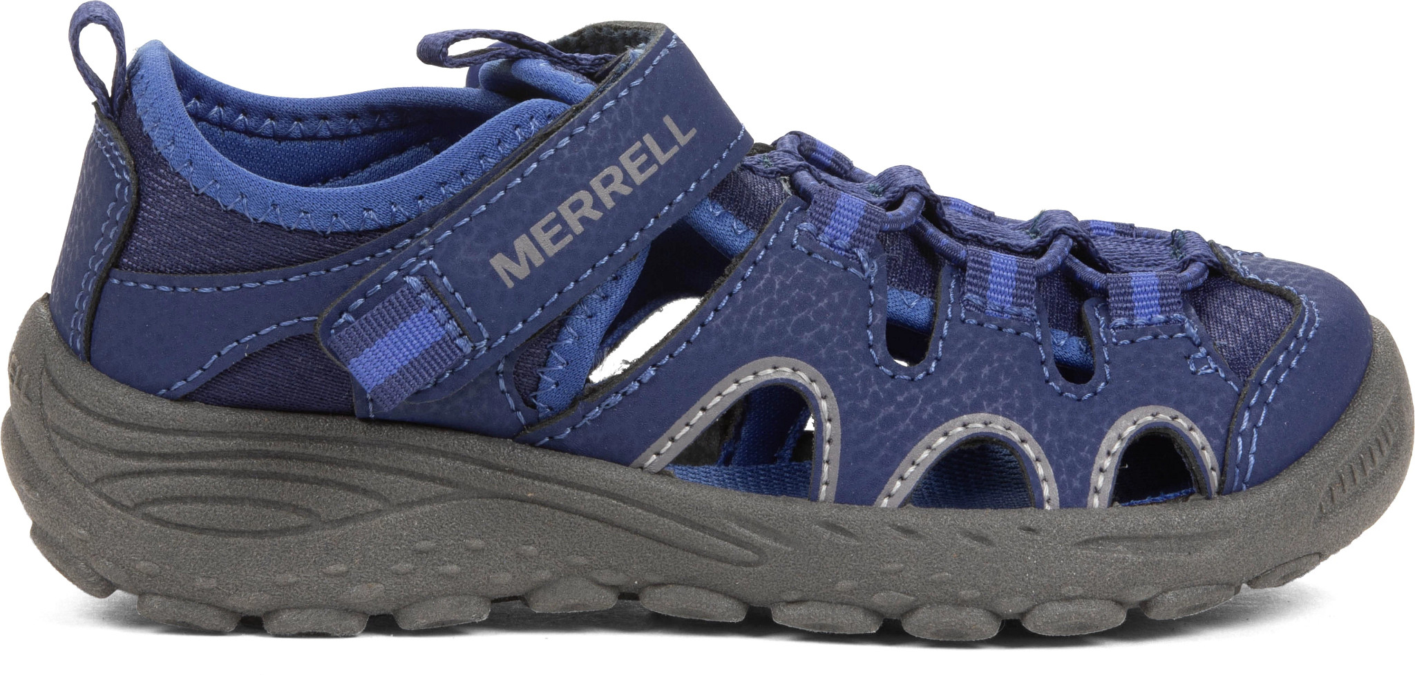 Boy's Merrell Hydro Trekker shown in Navy/Orange (Blue)
