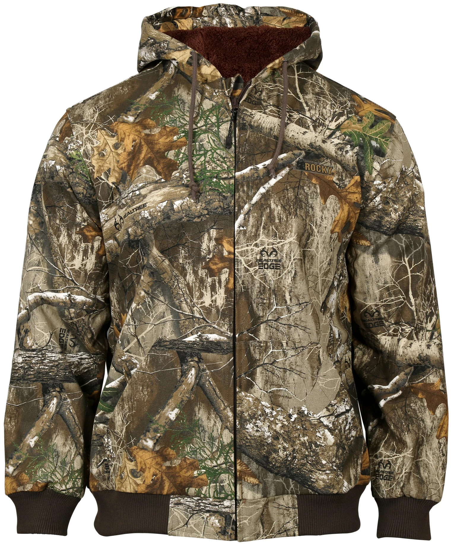 Men's Rocky Sherpa Lined Hooded Jacket shown in Camouflage (Camo)