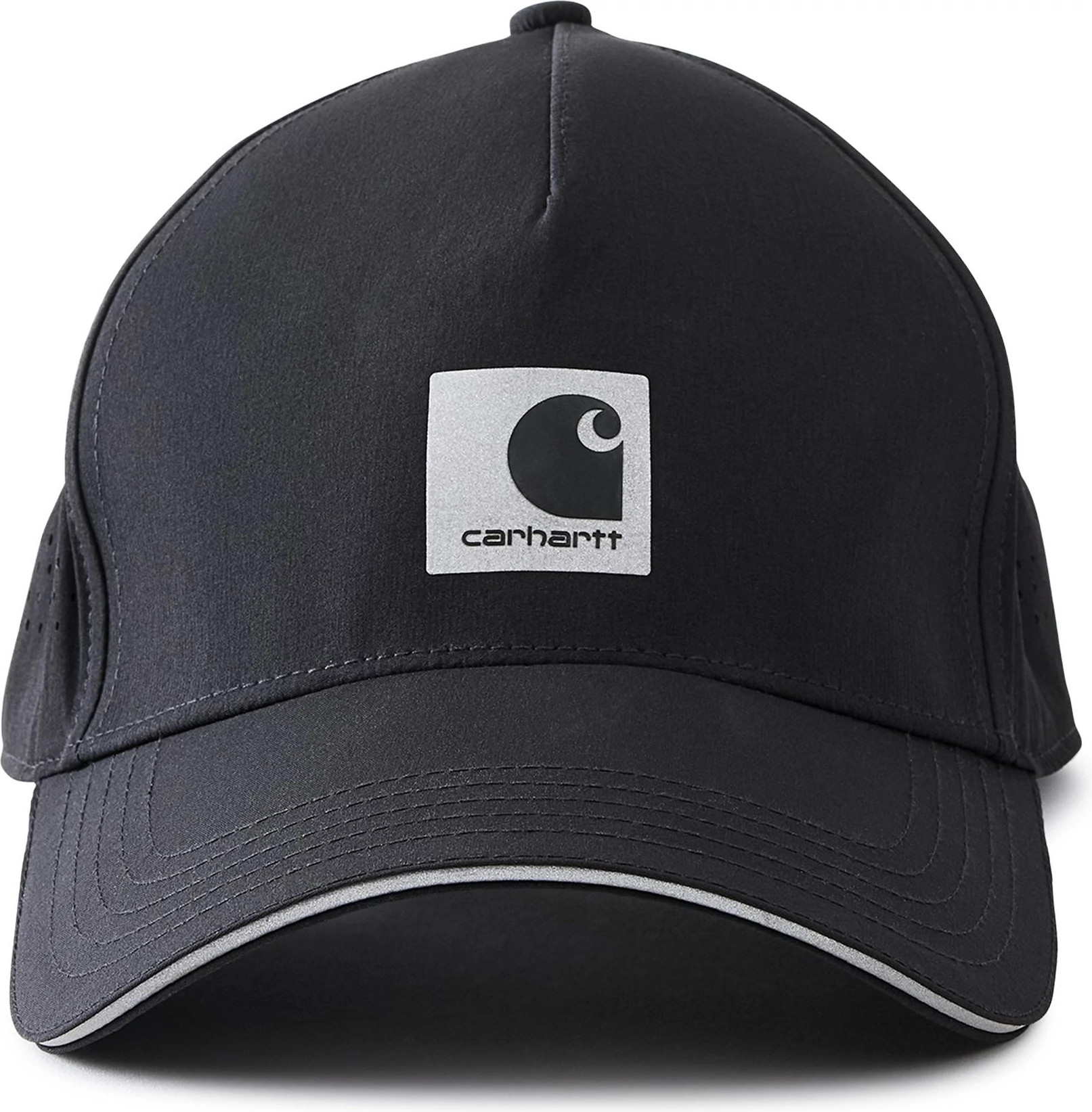 Men's Carhartt Force Reflective Cap shown in Black (Black)