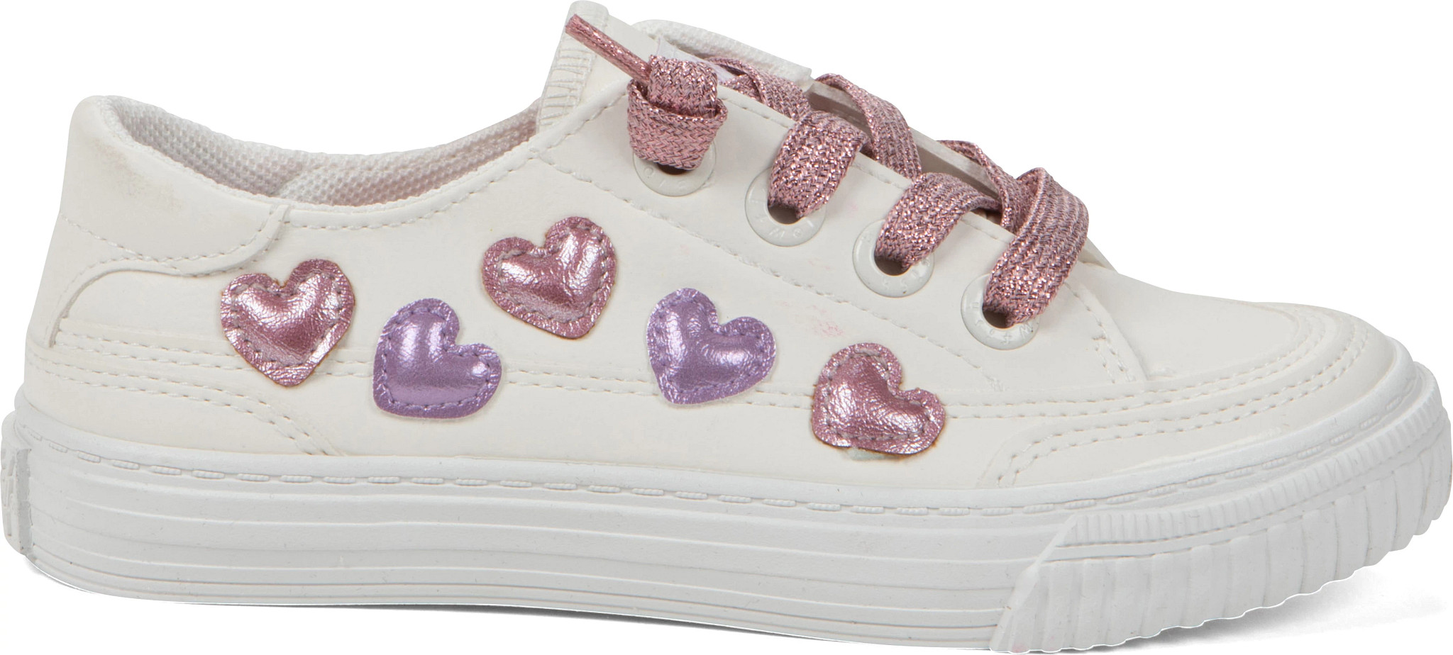 Girl's Blowfish Malibu Aurora Hearts shown in White/Multi (White)