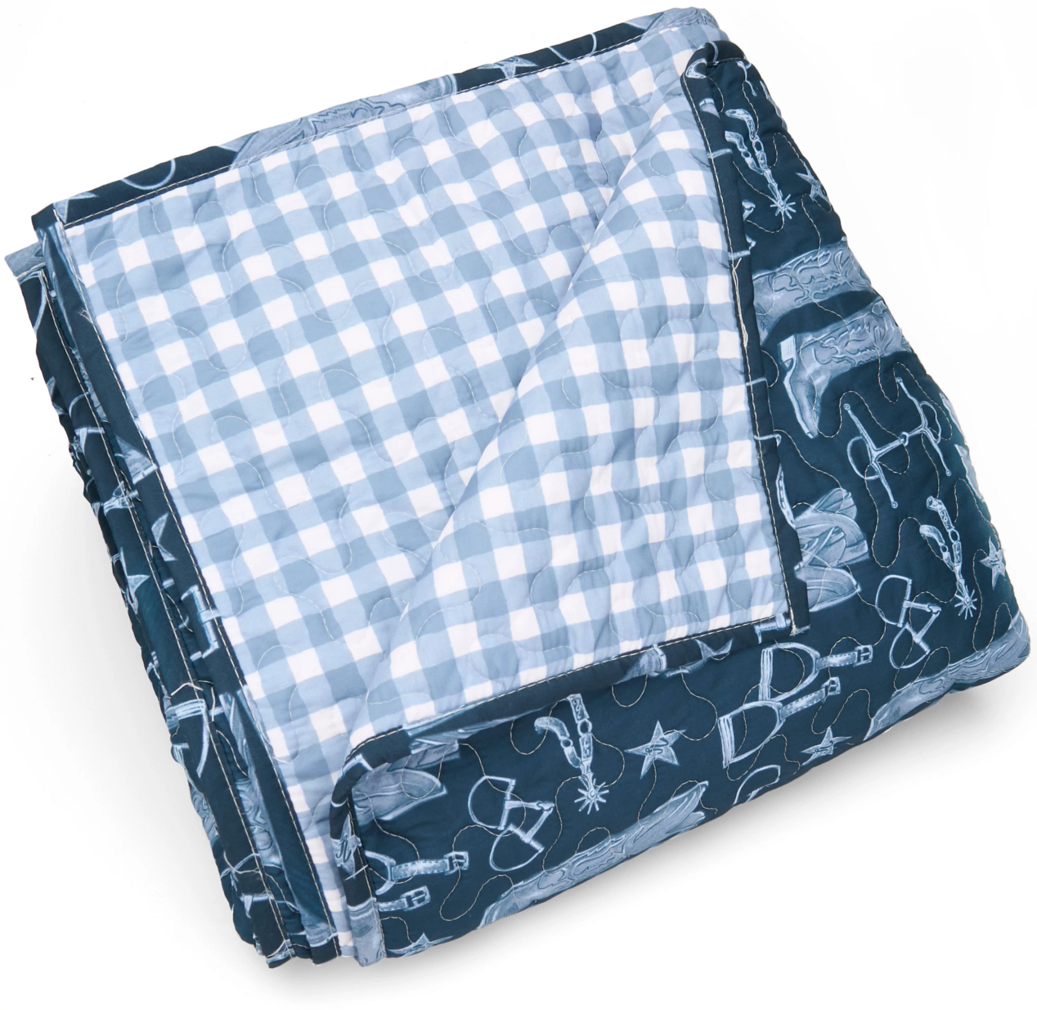 Ida Mae Full/Queen Quilt  shown in Navy (Blue)