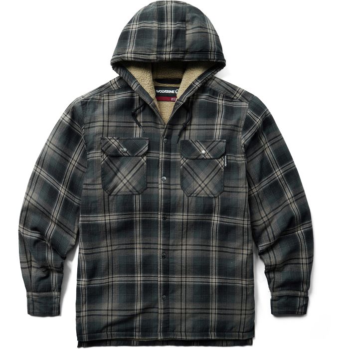 Wolverine Hastings Sherpa Lined Hooded Shirt Jac Super Shoes