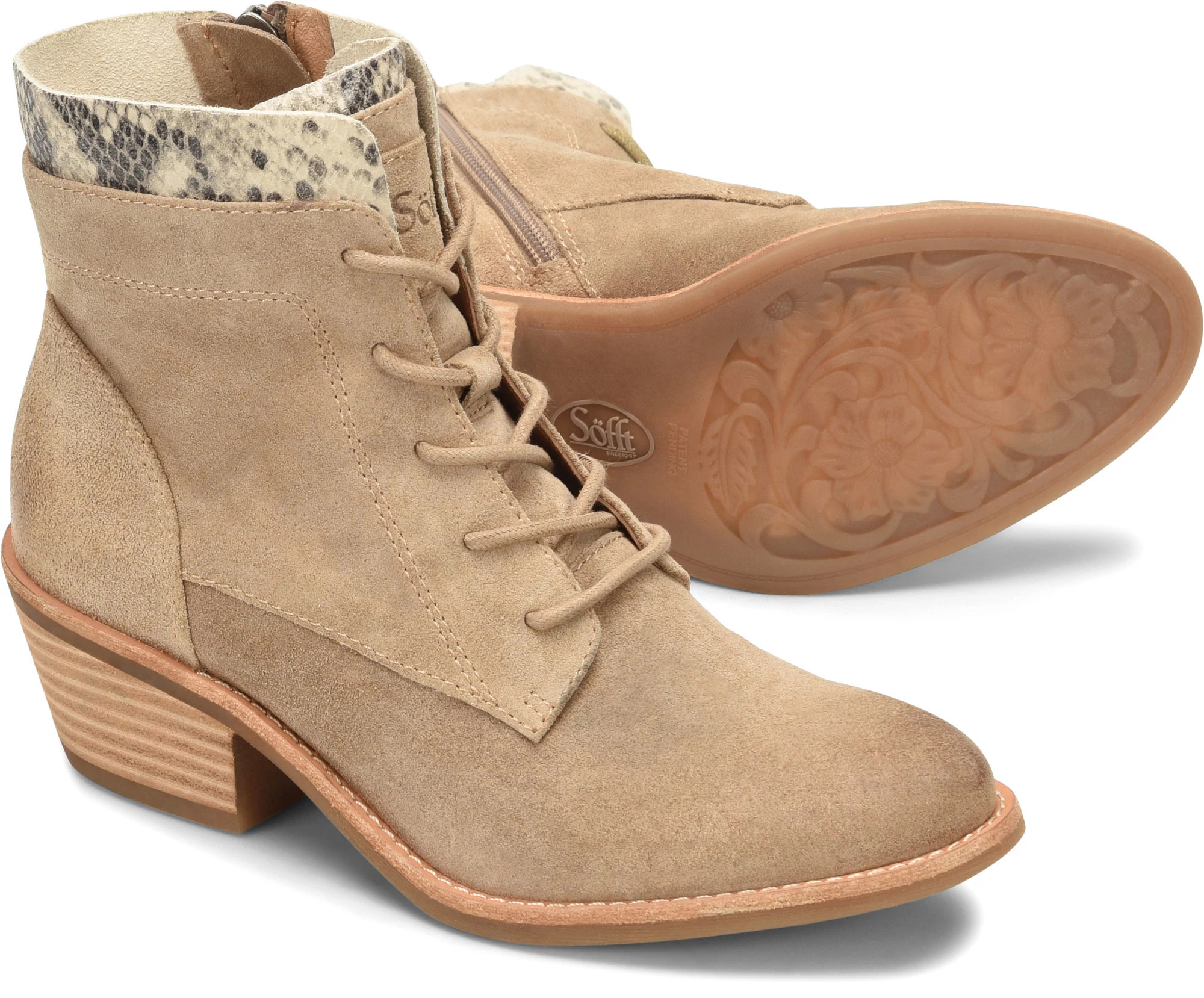 sofft althea lace up boot