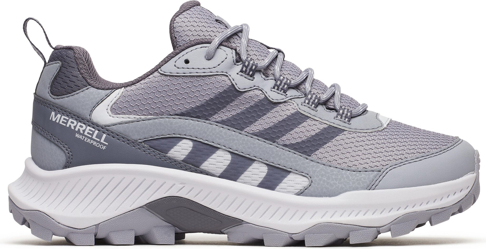 Women's Merrell Waterproof Speed Strike 2 Trail Hiker shown in Lost Lilac (Purple)