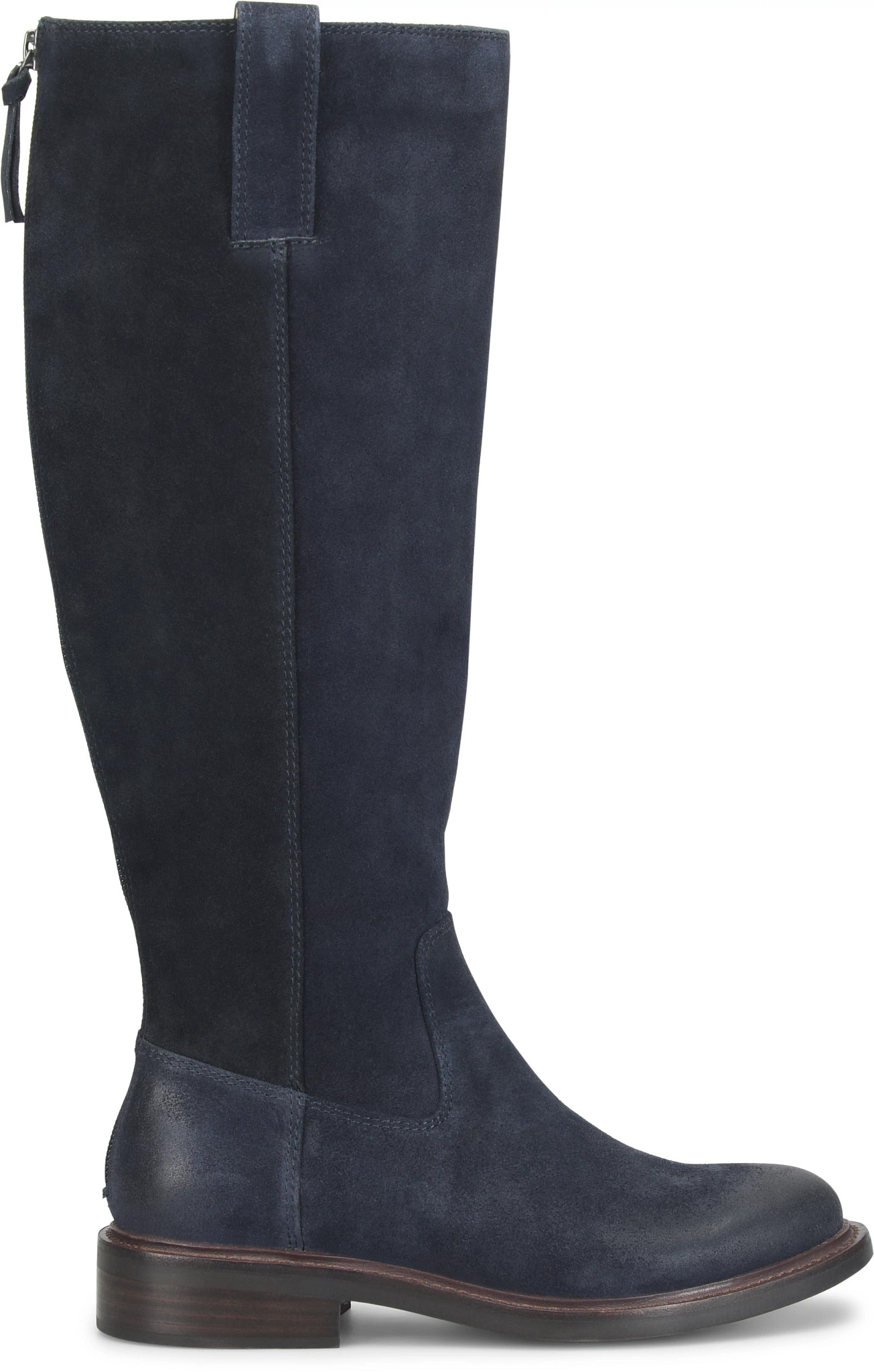 Samantha III shown in Blue Suede (Blue)