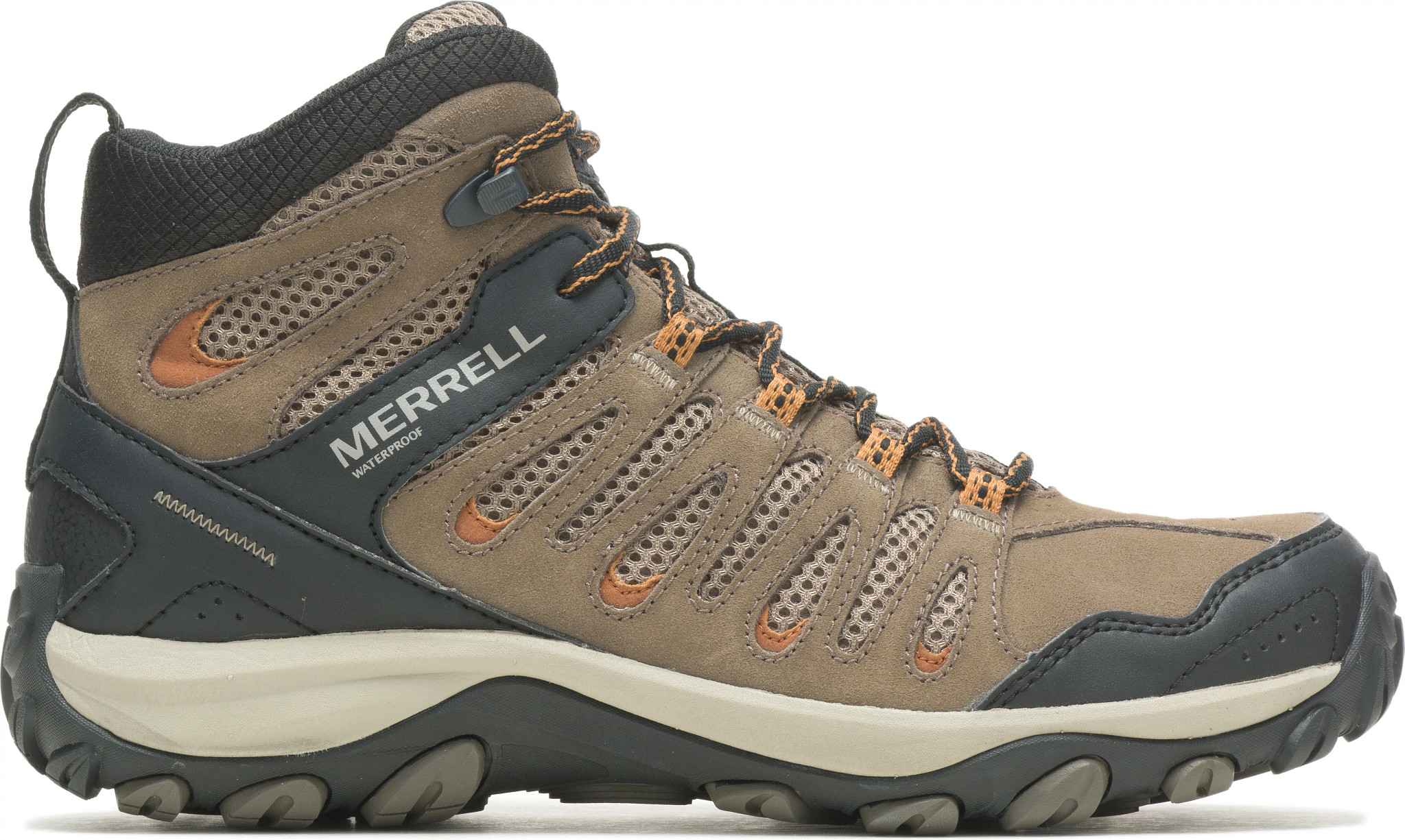 Men's Merrell Crosslander 3 Hiker shown in Boulder Brindle (Brown)