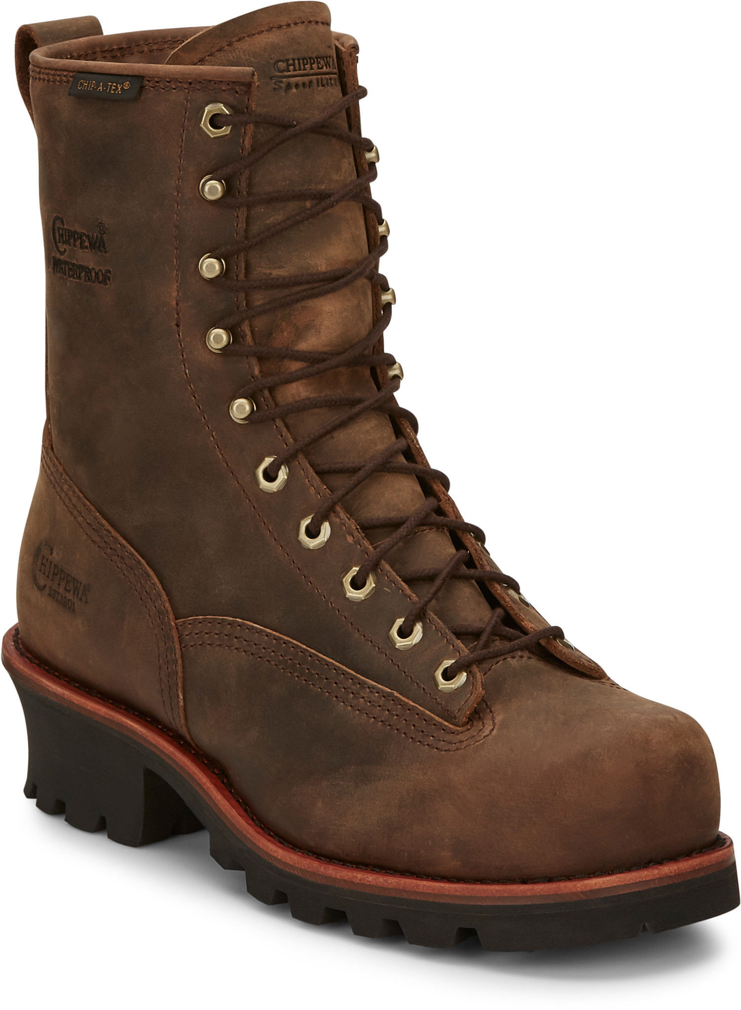 8 inch lace up hot sale boots