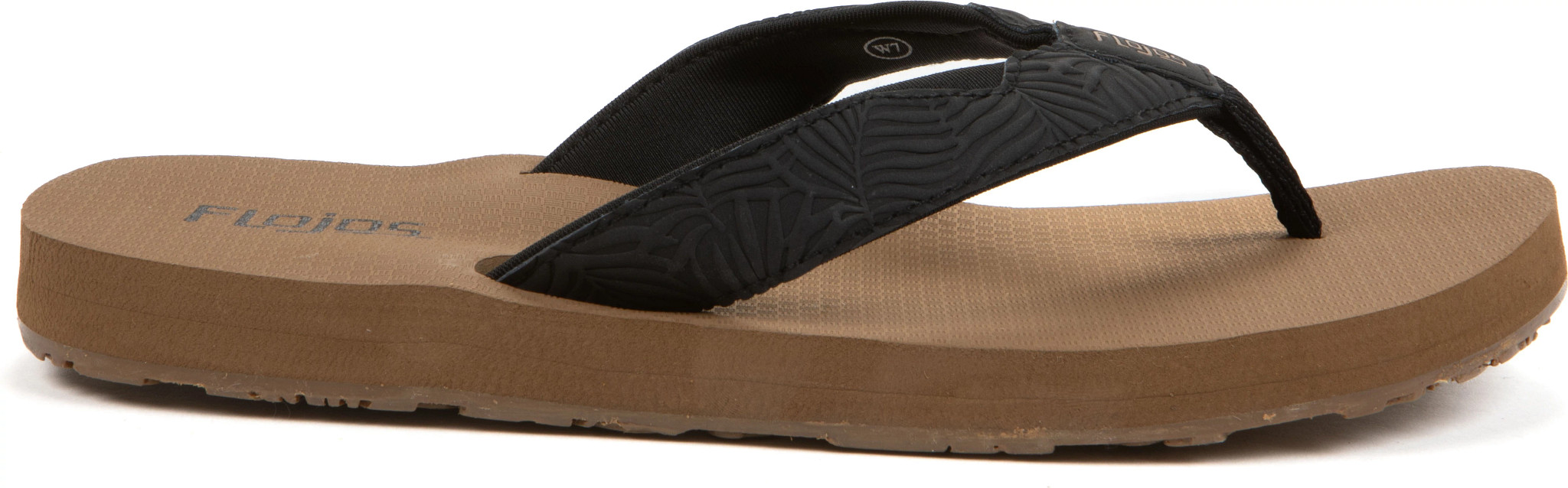 Women's Flojos Erykah Wide Width shown in Black (Black)