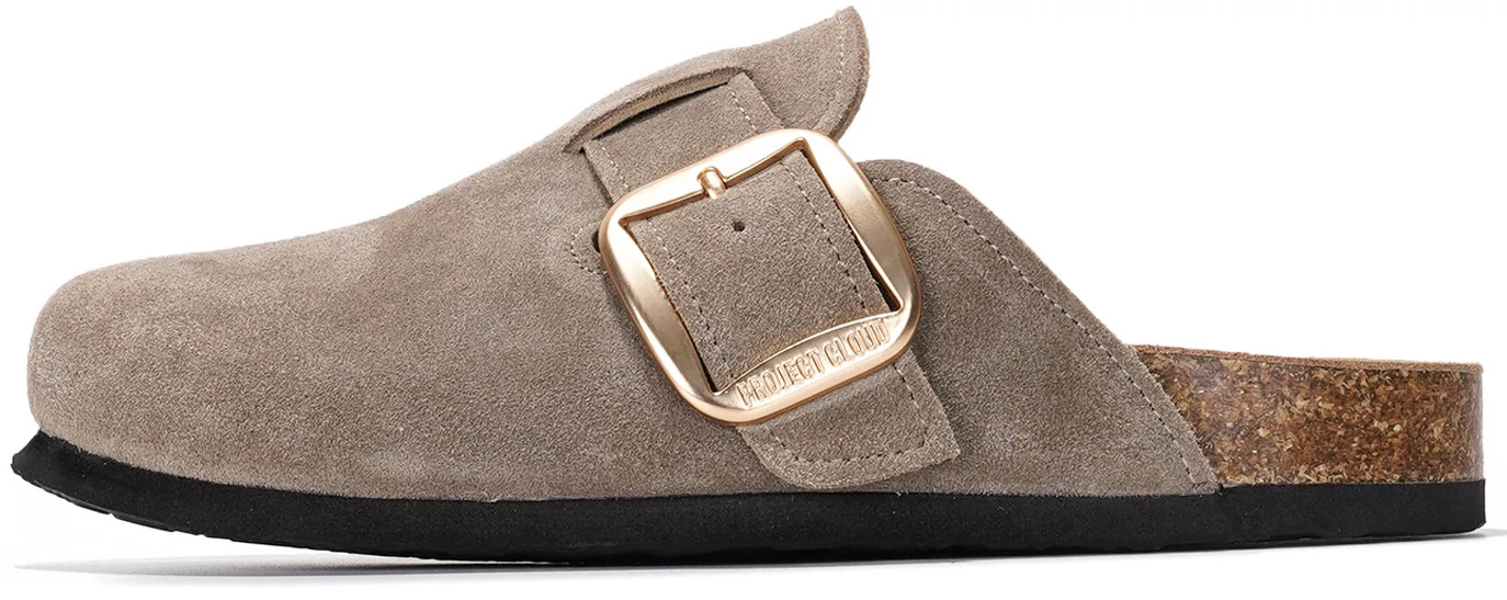 Women's Project Cloud Henrie Clog shown in Taupe (Tan)