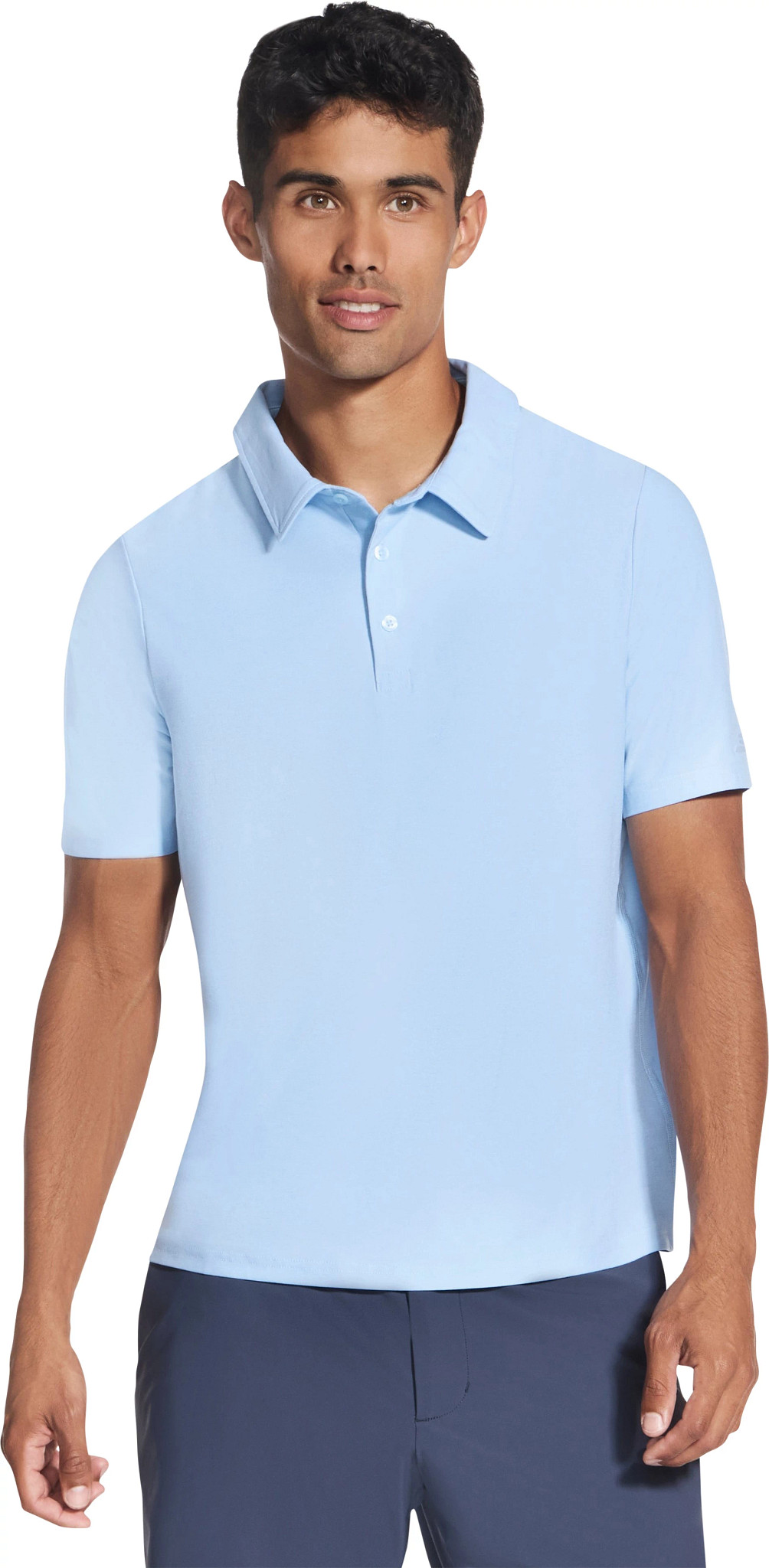 Men's Skechers Go Dri All Day Polo shown in Halogen Blue (Blue)